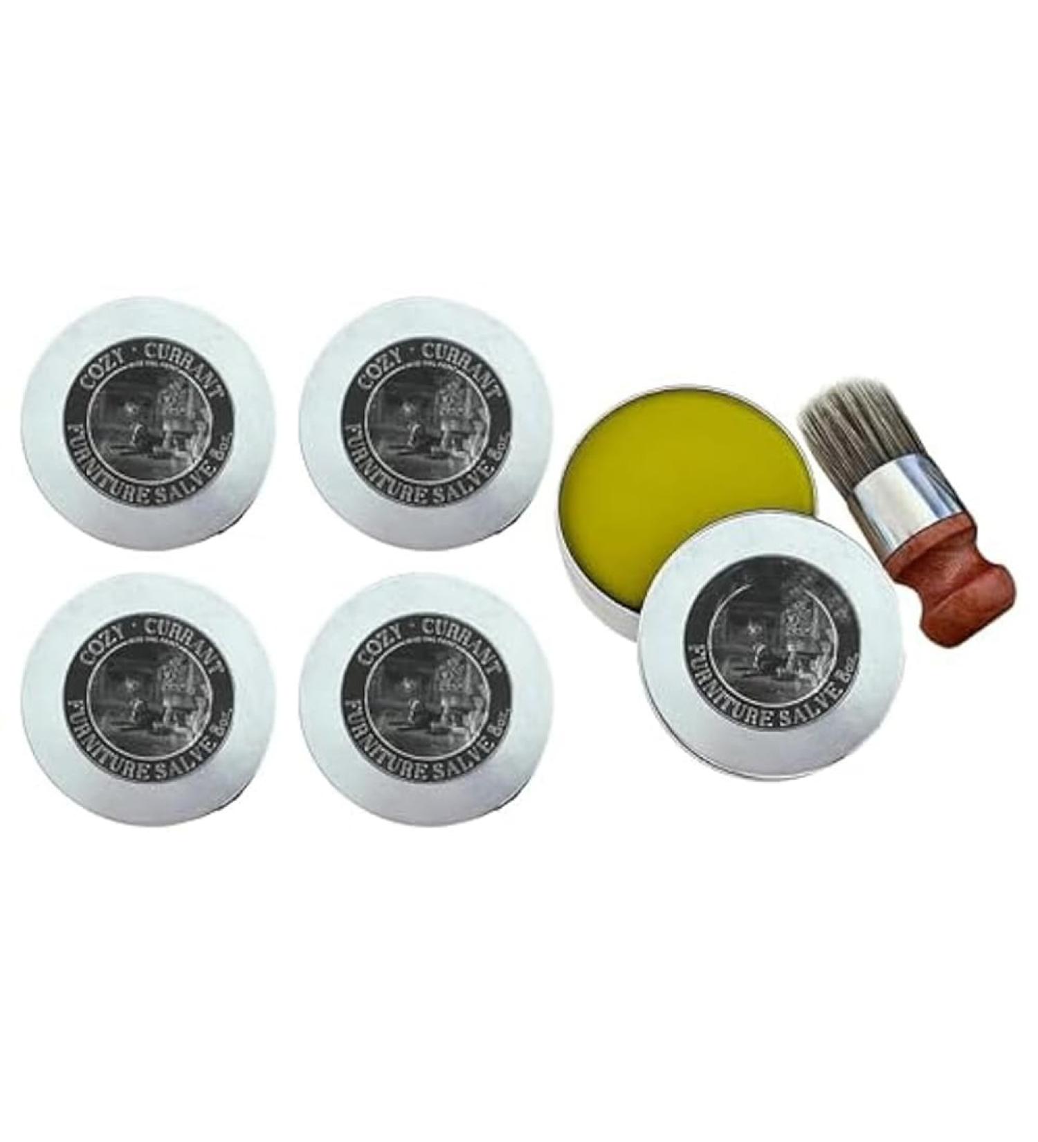 Tovmekdjn Wise Owl Furniture Salve Furniture Salve for Wood Leather As Shown Wood Leather Furniture Salve and Brush - Buy Online on GoSupps.com