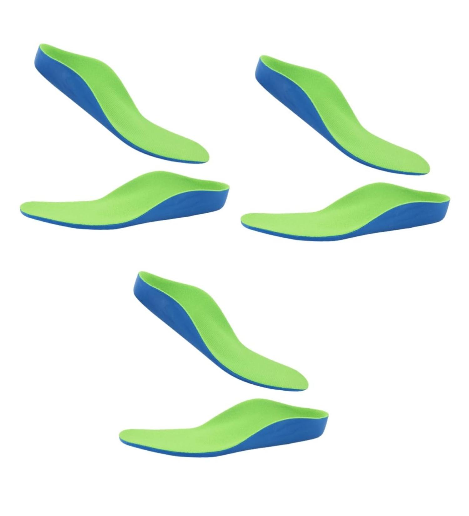 Healvian Kids Insoles - 3 Pairs Breathable Arch Support Inserts for Unusual Feet - Comfortable Plantar Foot Pads for Children - Buy Online on GoSupps.com