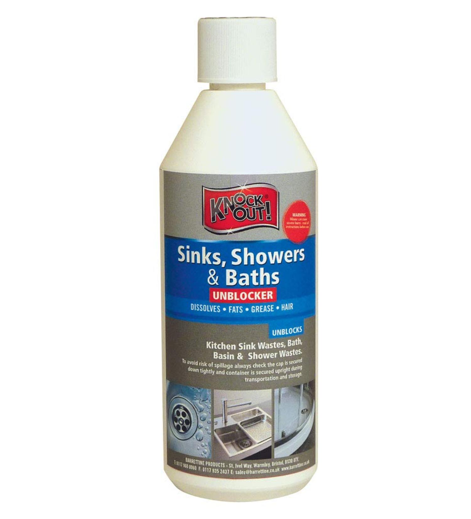 Knock Out Sinks/Showers and Baths Unblocker 500 ml