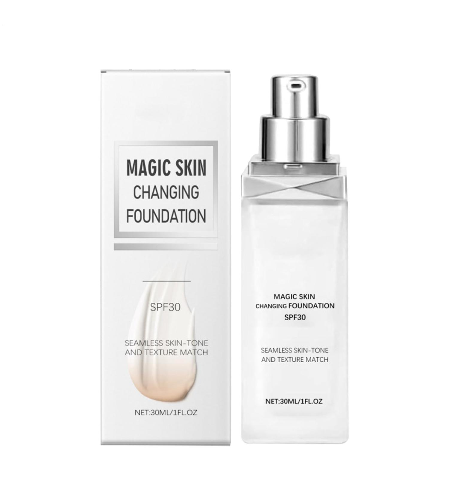 Color Changing Foundation Color Changing Make UpSPF 30 Covering Cream Moisturizing Natural Base Glow Face Lightweight For Daily Use Women - Buy Online on GoSupps.com