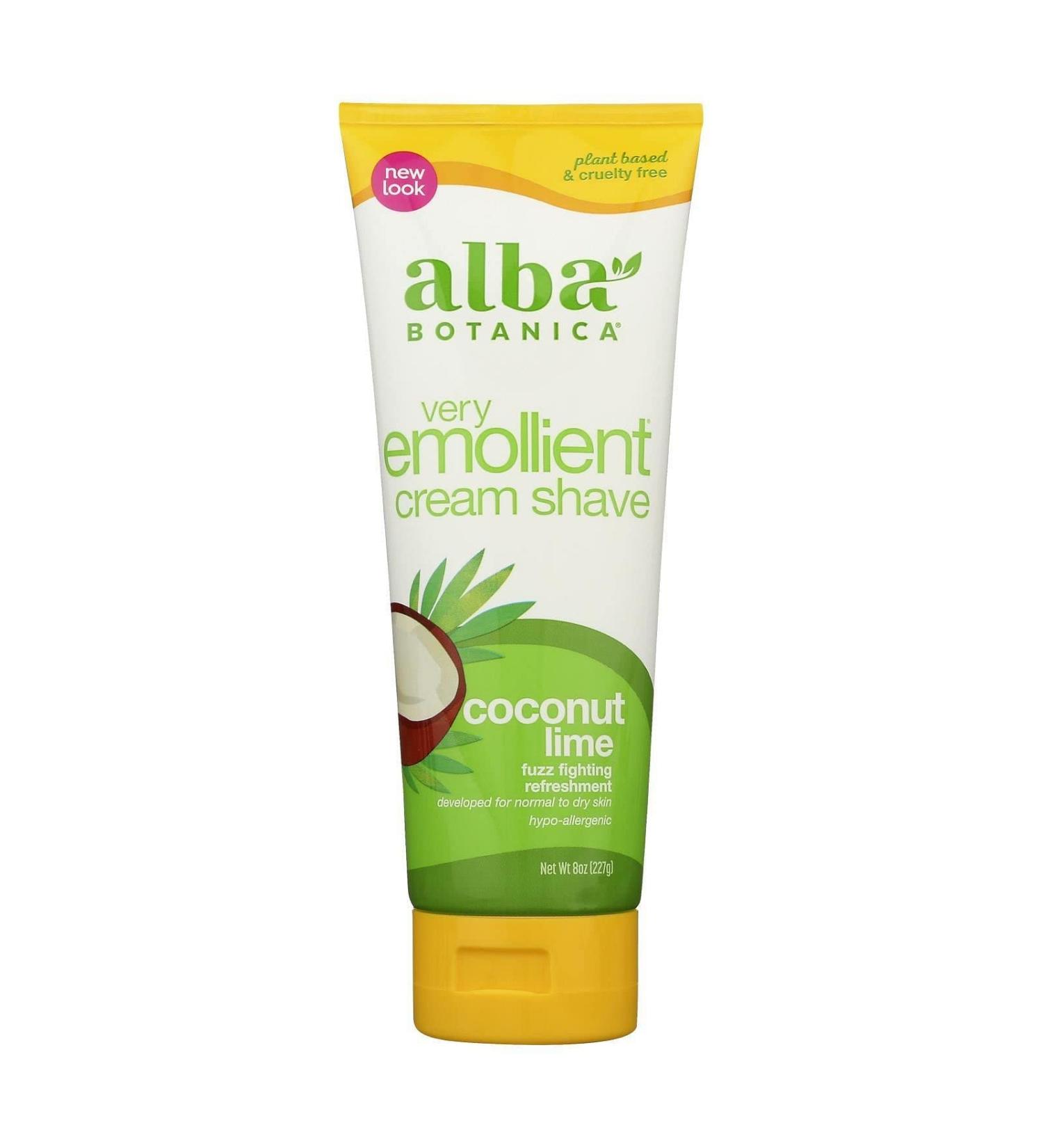 Shave Cream-Coconut Lime - 8 oz - Cream by Alba Botanica