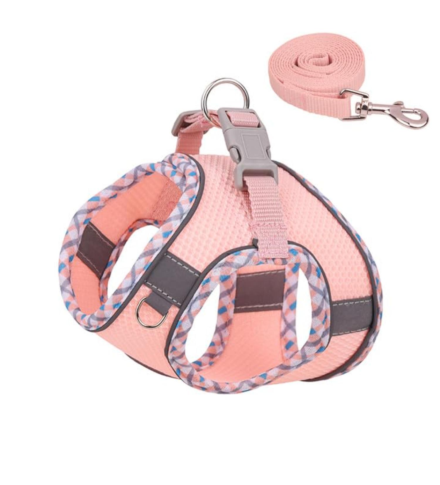Buy BriFit Cat Dishes & Leash-Proof Harness - Adjustable Reflective Cat Vest for Cats & Puppies (Pink Size S) | International Shipping Available - Buy Online on GoSupps.com