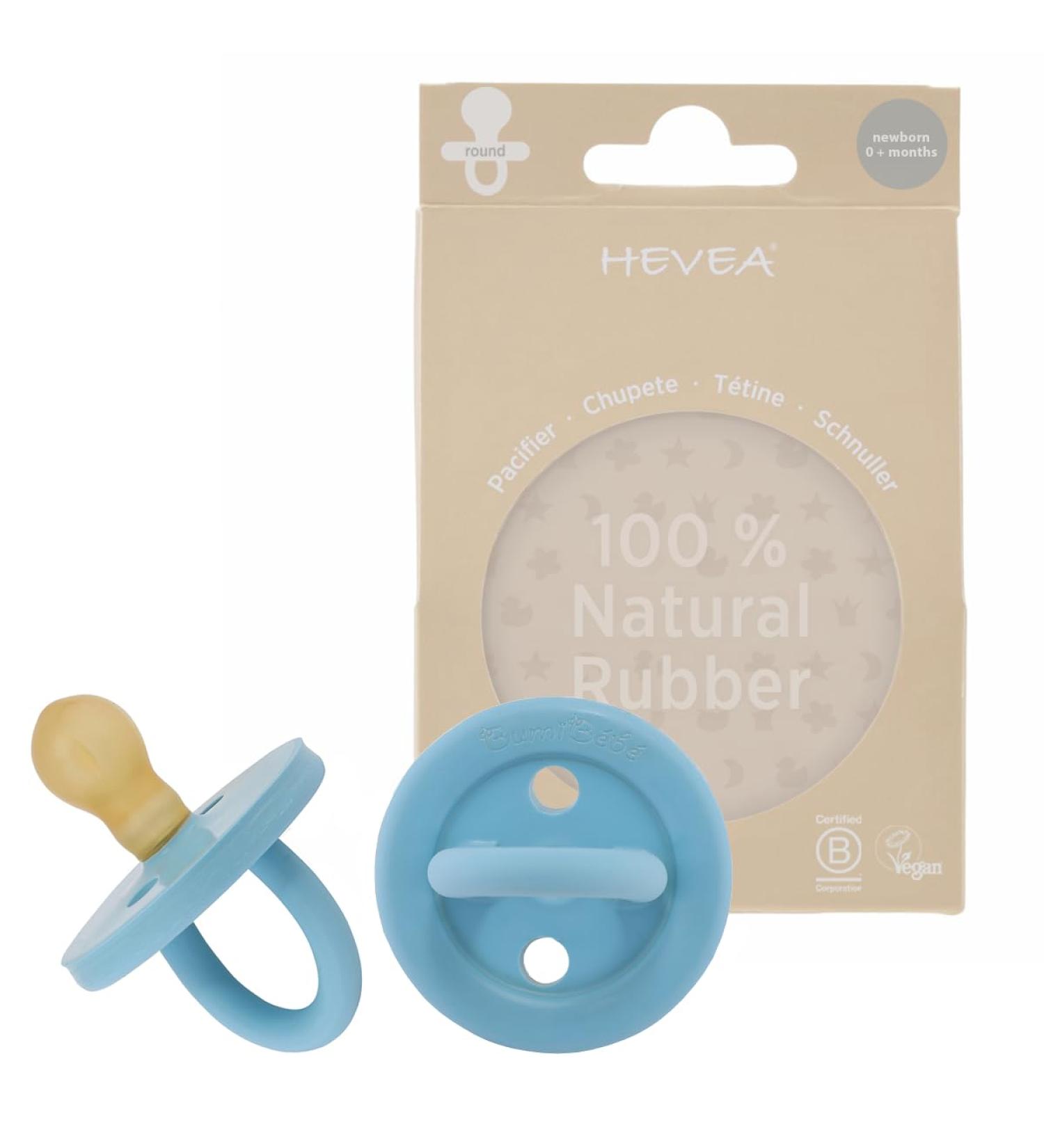 BumiB b Round Pacifiers for 0-3 Months | Sky Blue Pack of 2 | International Shipping - Buy Online on GoSupps.com