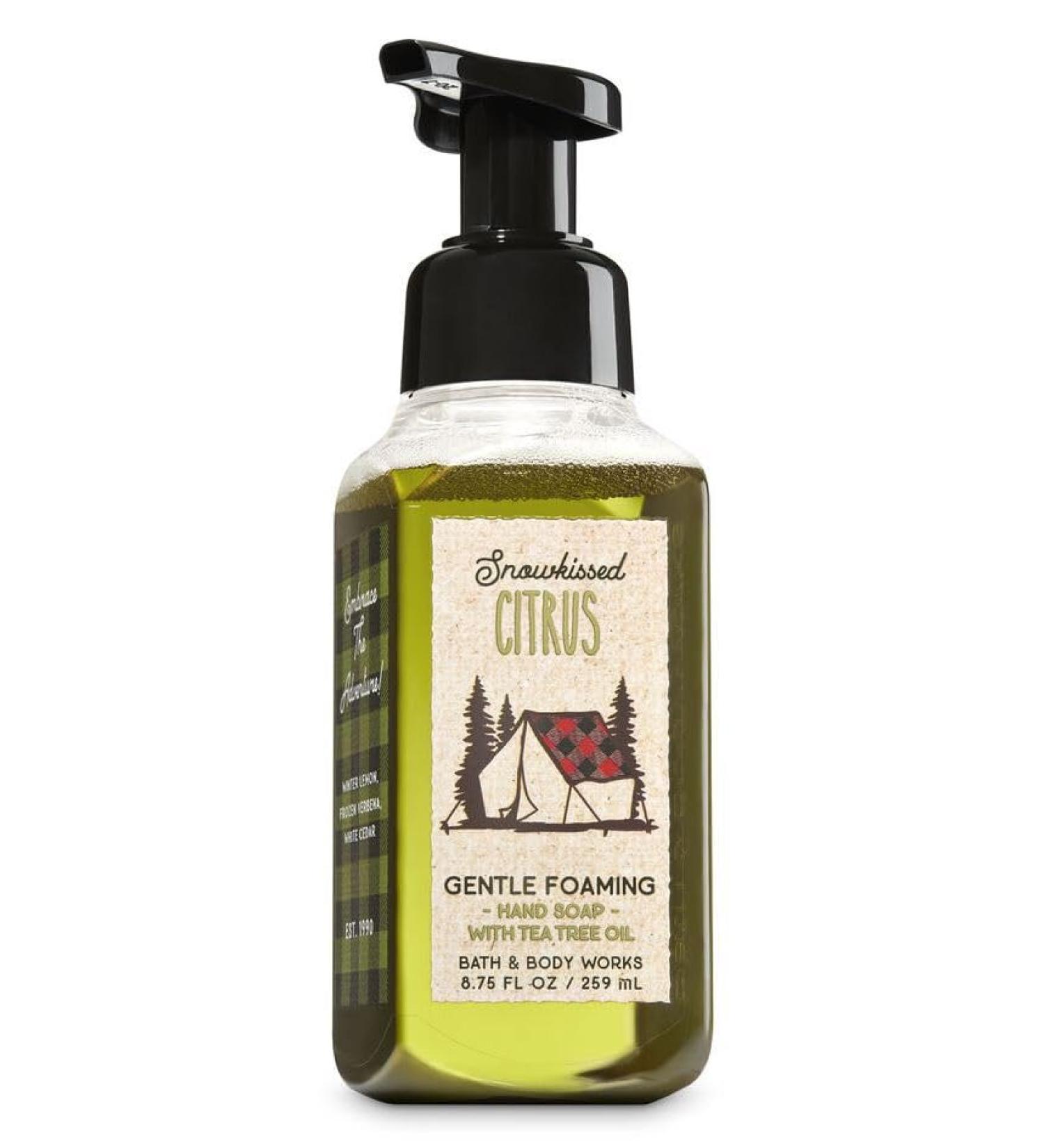 Bath Body Snowkissed Citrus Gentle Foaming Hand Soap - 8.75 Fl Oz - Scented with Natural Essential Oils