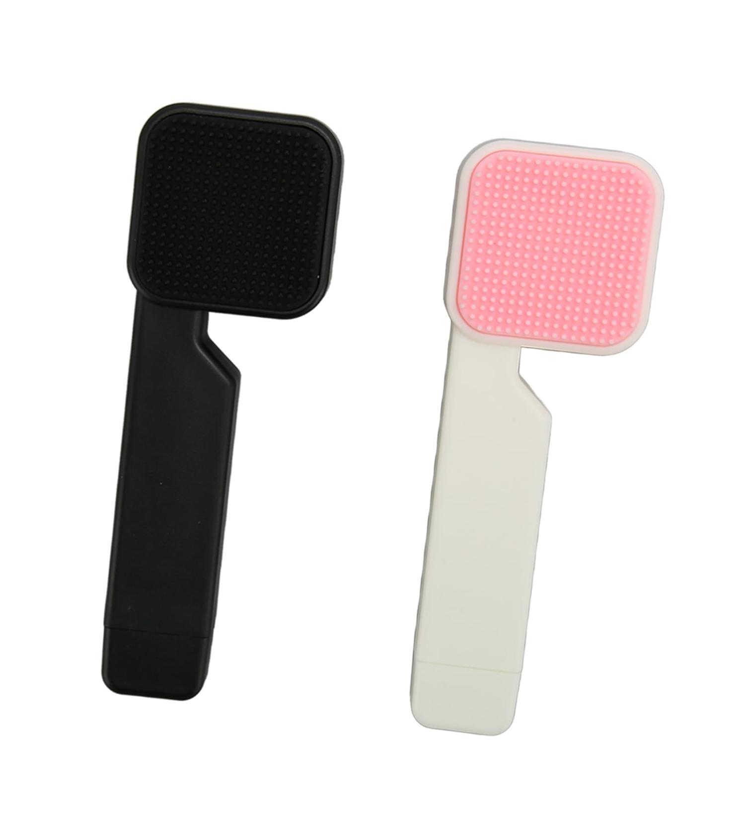 Double Sided Face Brush | Soft Ergonomic Long Handle Exfoliator | Reduce Excess Oil & Improve Skin Health - Buy Online on GoSupps.com