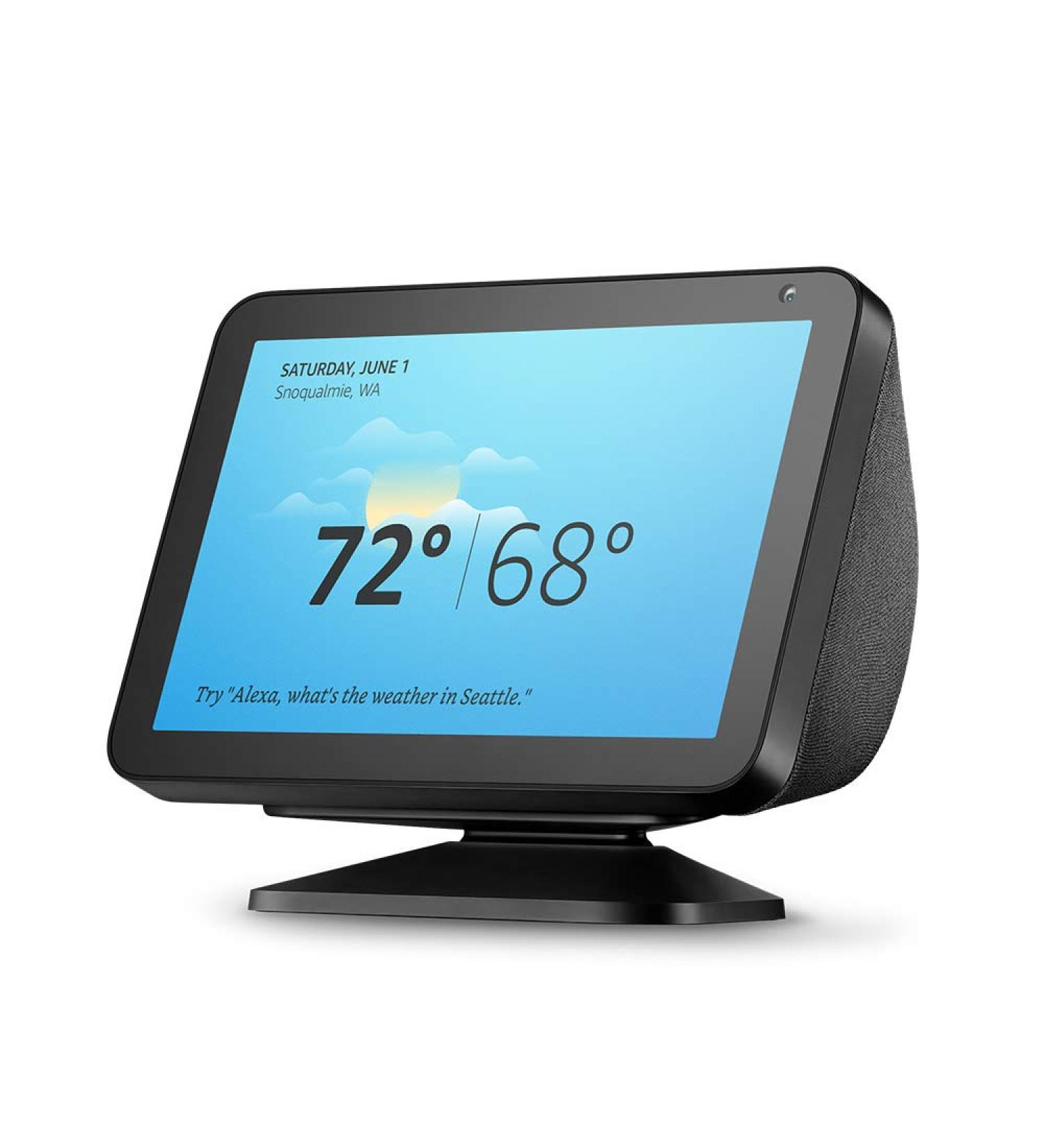 Echo Show 8 (1st Gen) Black Adjustable Stand | Enhance Viewing Experience - Buy Online on GoSupps.com