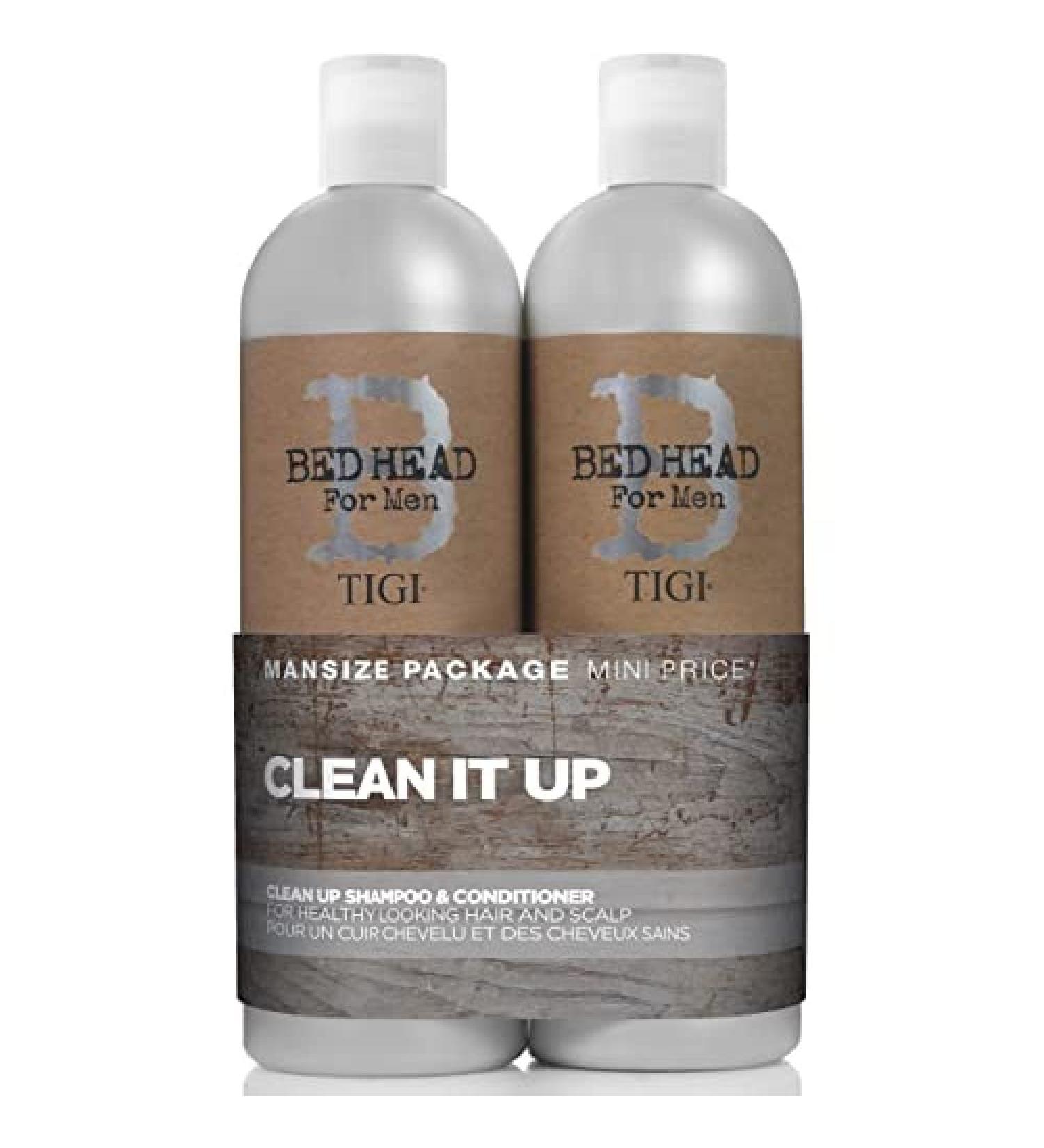 Tigi Bed Head B for Men Clean Up Kit - 2 Pc Kit 25.36 Oz Shampoo & Conditioner - Buy Online on GoSupps.com