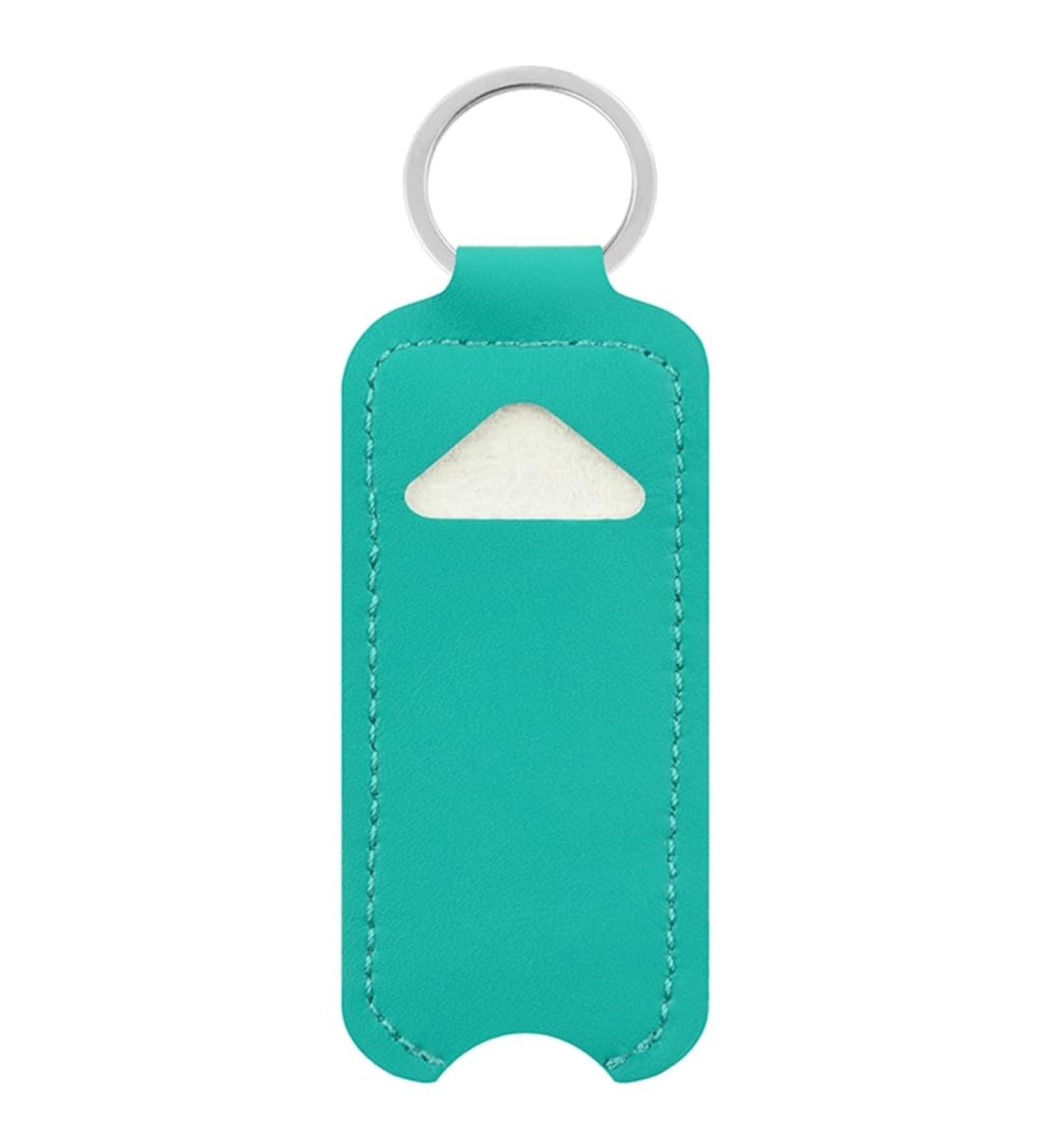 Stylish Lipstick Storage Bag Keychain | Lip Balm Cover & Lip Gloss Holder Pouch - Perfect Jewelry Gift Organizer for Women & Girls in Green - Buy Online on GoSupps.com