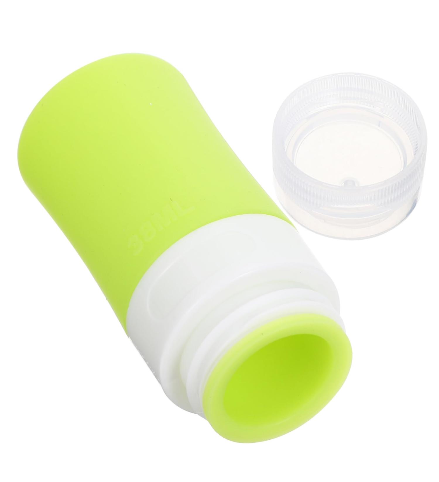 FRCOLOR Cylindrical Bottling Silicone Travel Containers Tooth Paste Dispenser Toothpaste Container Lotion Travel Makeup Container Empty Shampoo Shower Gel Bottle Pp Cylinder 8.3X3.6CM Green - Buy Online on GoSupps.com
