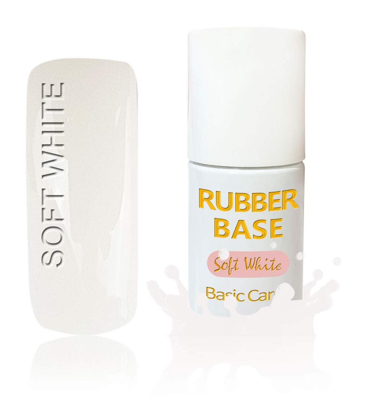 UV/LED Base Gel RubberGel Brush Bottle Spreading Gel Camouflage/MakeUp Gel (SOFT WHITE)