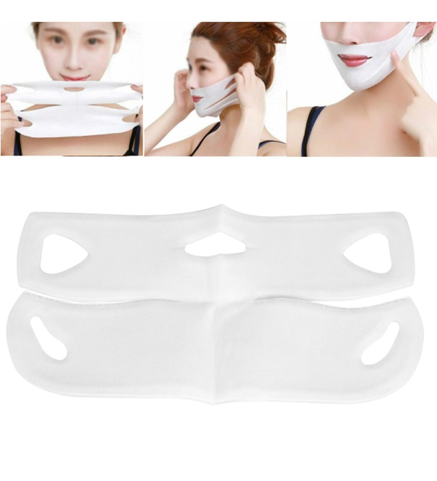 10 pcs Gel V-ligne Masque de Joue et Menton Hydratant Anti-ride pour Levage de Contour du Visage et Retendre la Peau - Buy Online on GoSupps.com