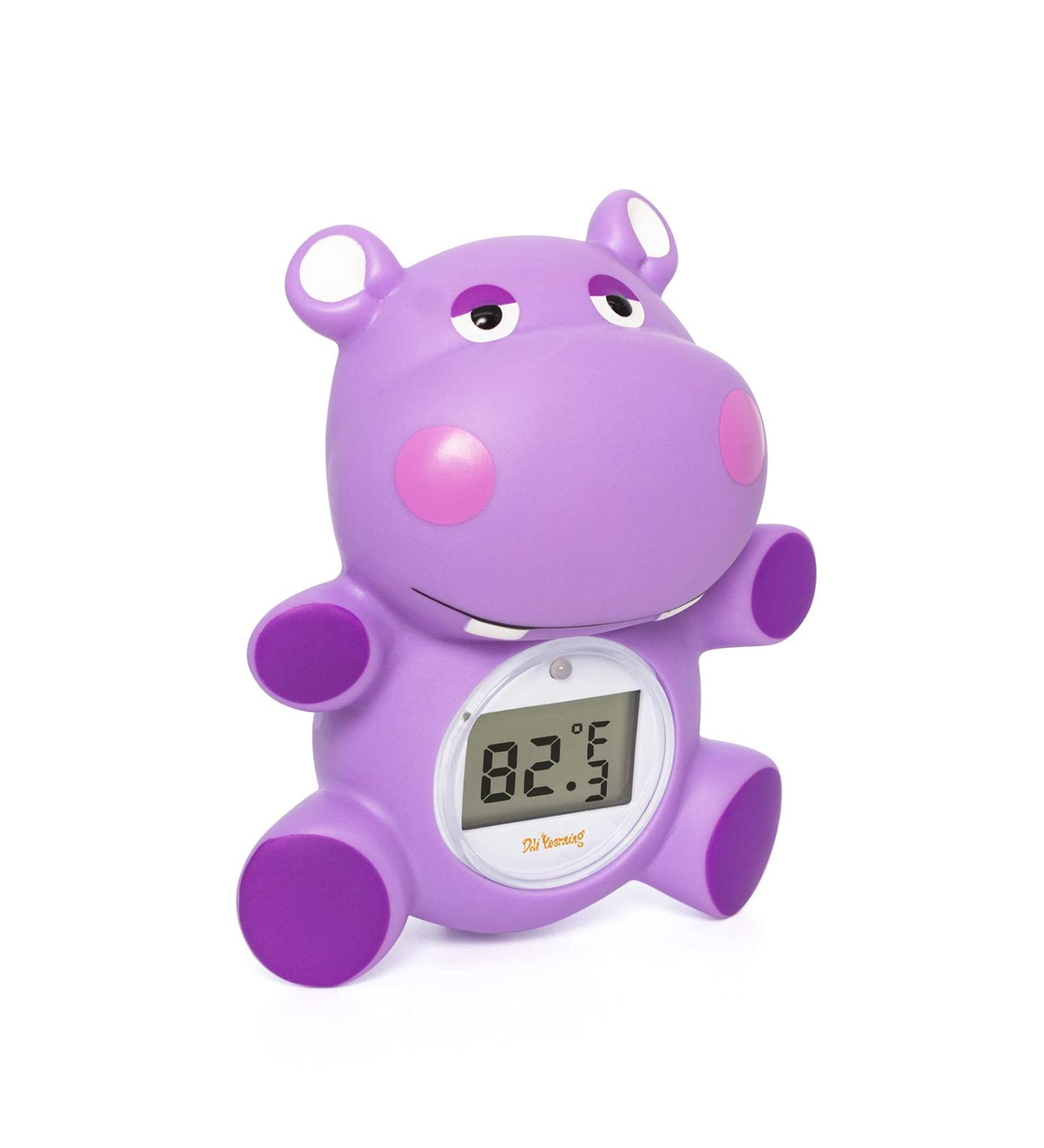 Baby Bath Thermometer | Doli Yearning Hippo | BPA Free | Kids Bathroom Safety & Floating Toy - Buy Online on GoSupps.com