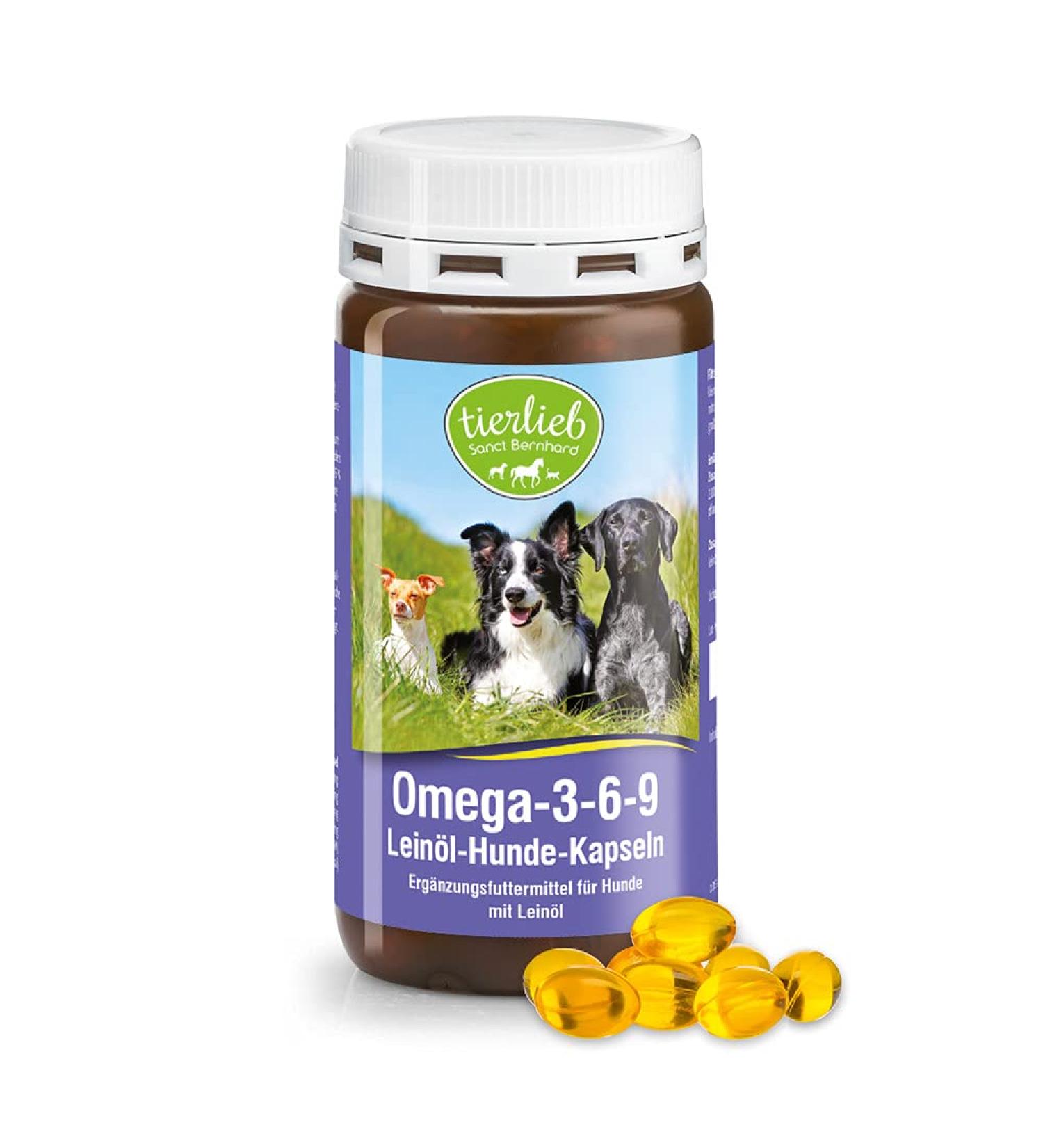 Flaxseed Oil Capsules Omega-3-6-9 for Dogs - Buy Online on GoSupps.com