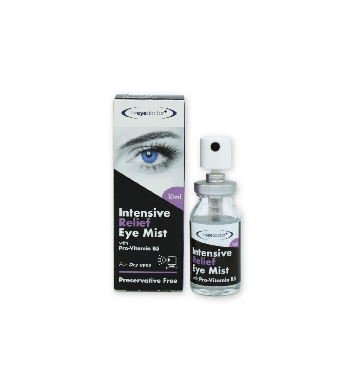 Eye Doctor Eye Mist Intensive Relief - Soothes Irritated Tired Dry Eyes - Preservative Free - With Pro-Vitamin B5 - Contact Lens Friendly - 10ml Spray Bottle - Buy Online on GoSupps.com