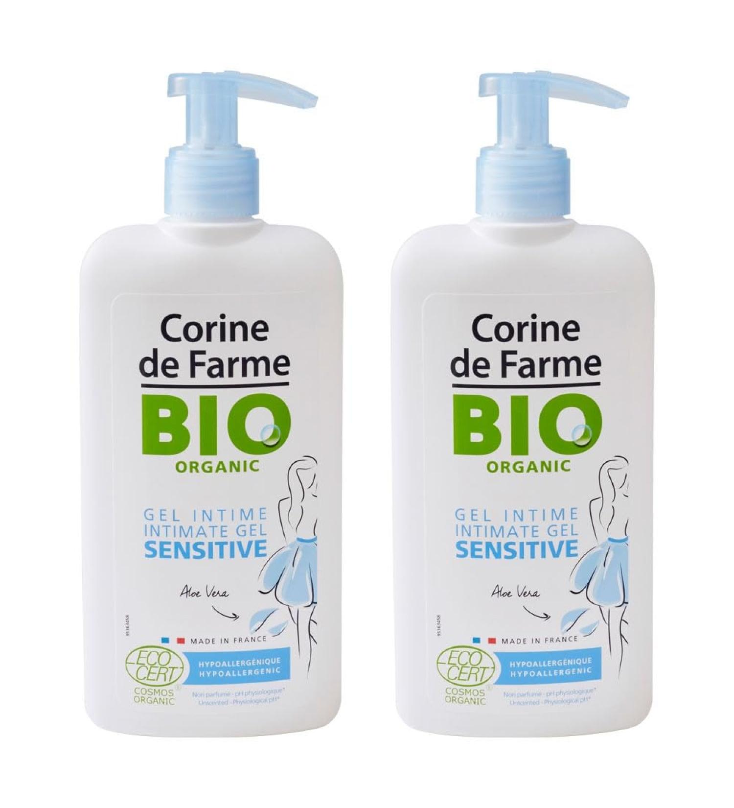 Corine de Farme Pack of 2 Sensitive Intimate Gel - Certified Organic