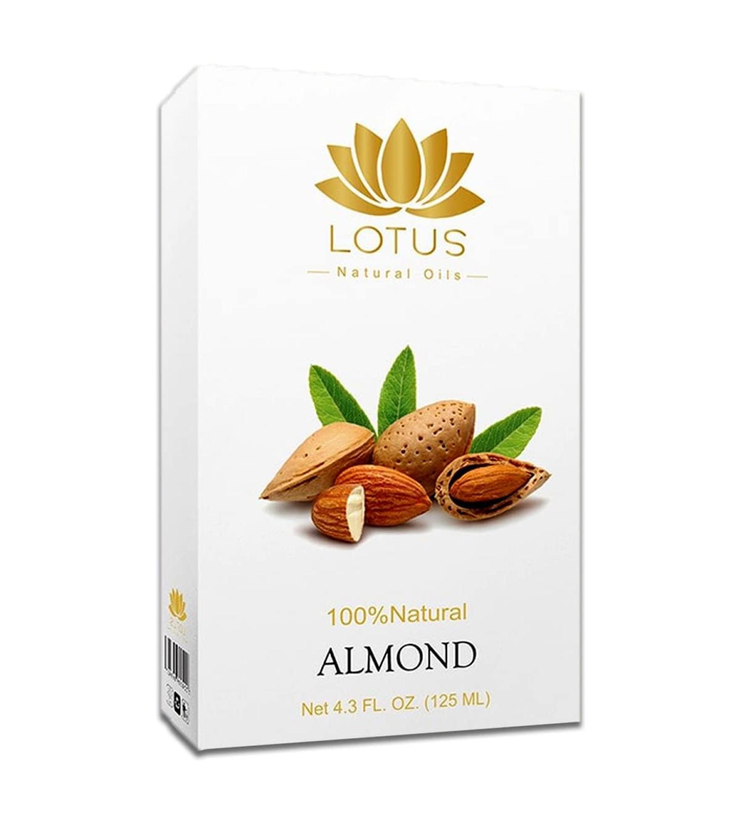 Lotus Organica Natural Almond Oil 125ml - Chemical-Free Pure Skincare Solution for Healthy Skin & Hair - Buy Online on GoSupps.com