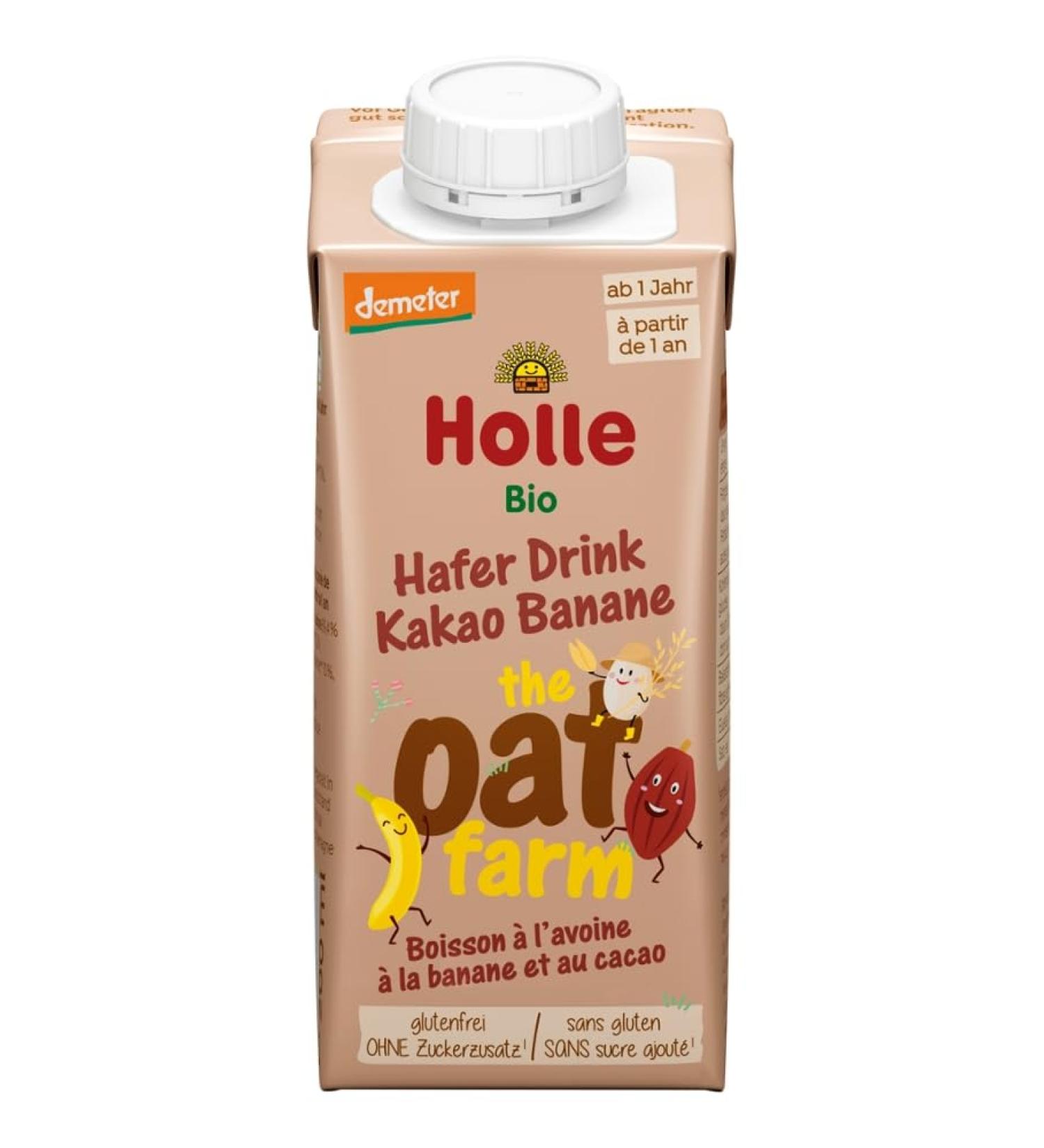 HOLLE BABYFOOD The oat Farm Oatmeal Drink - Cocoa Banana (16 x 200ml)