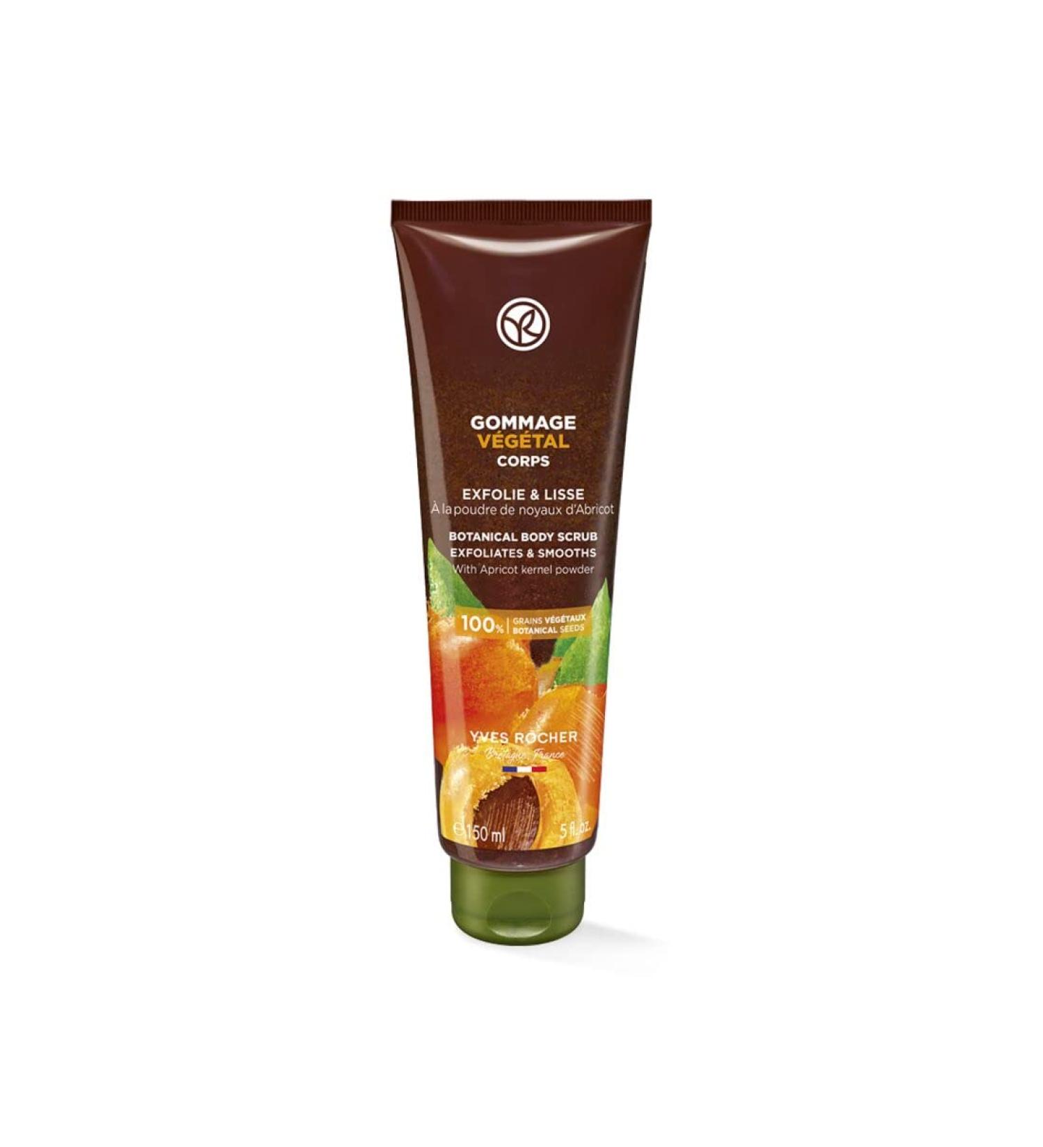 Yves Rocher Botanical Scrub with Apricot Powder - 150 ml | Gentle Exfoliator for Radiant Skin International Shipping Available - Buy Online on GoSupps.com