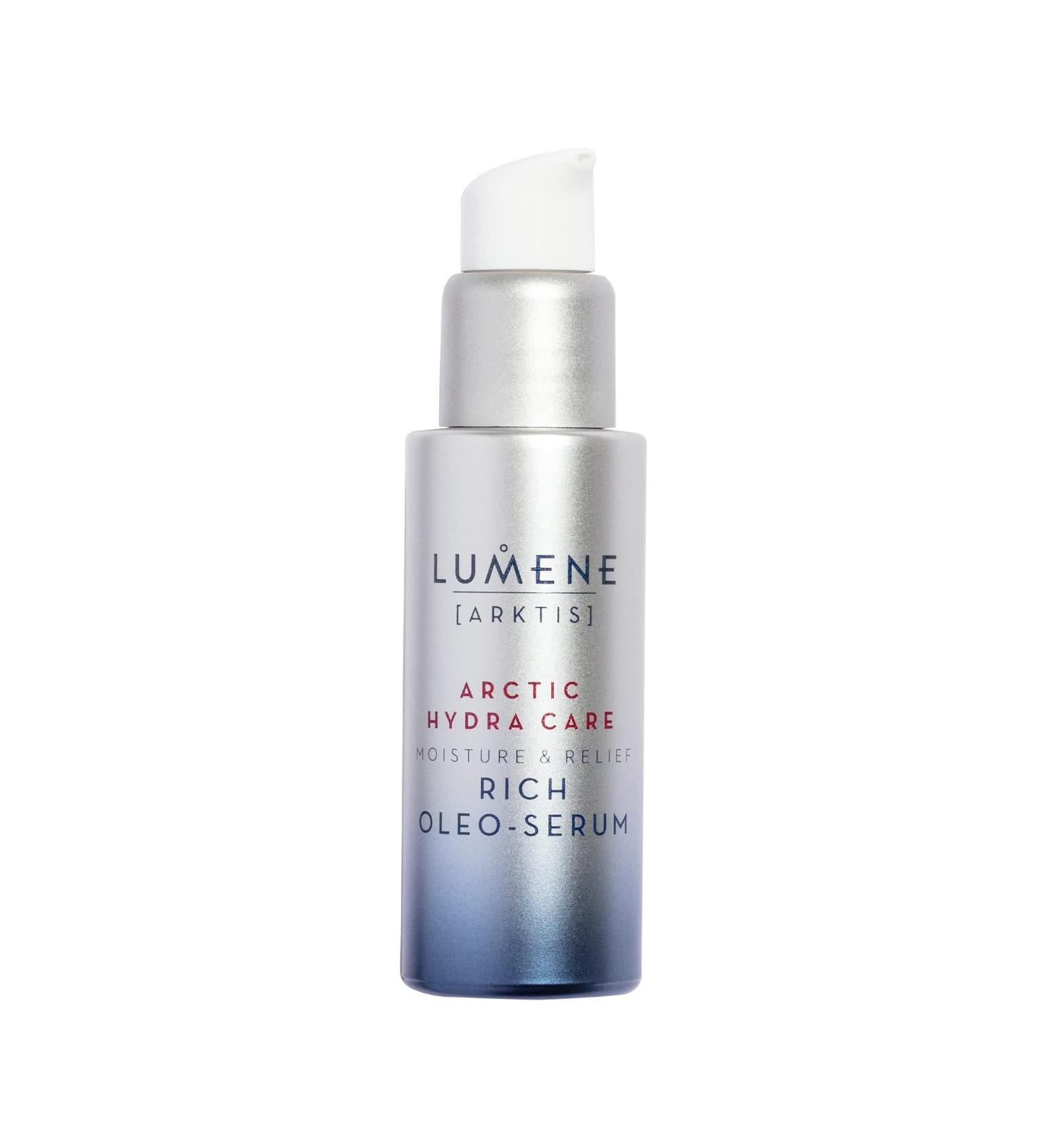 Lumene Arctic Hydra Face Serum - Moisture Relief for Sensitive & Dry Skin | Hydrating Serum with Nordic Bilberry Oat Oils & Ceramides (30ml - Buy Online on GoSupps.com