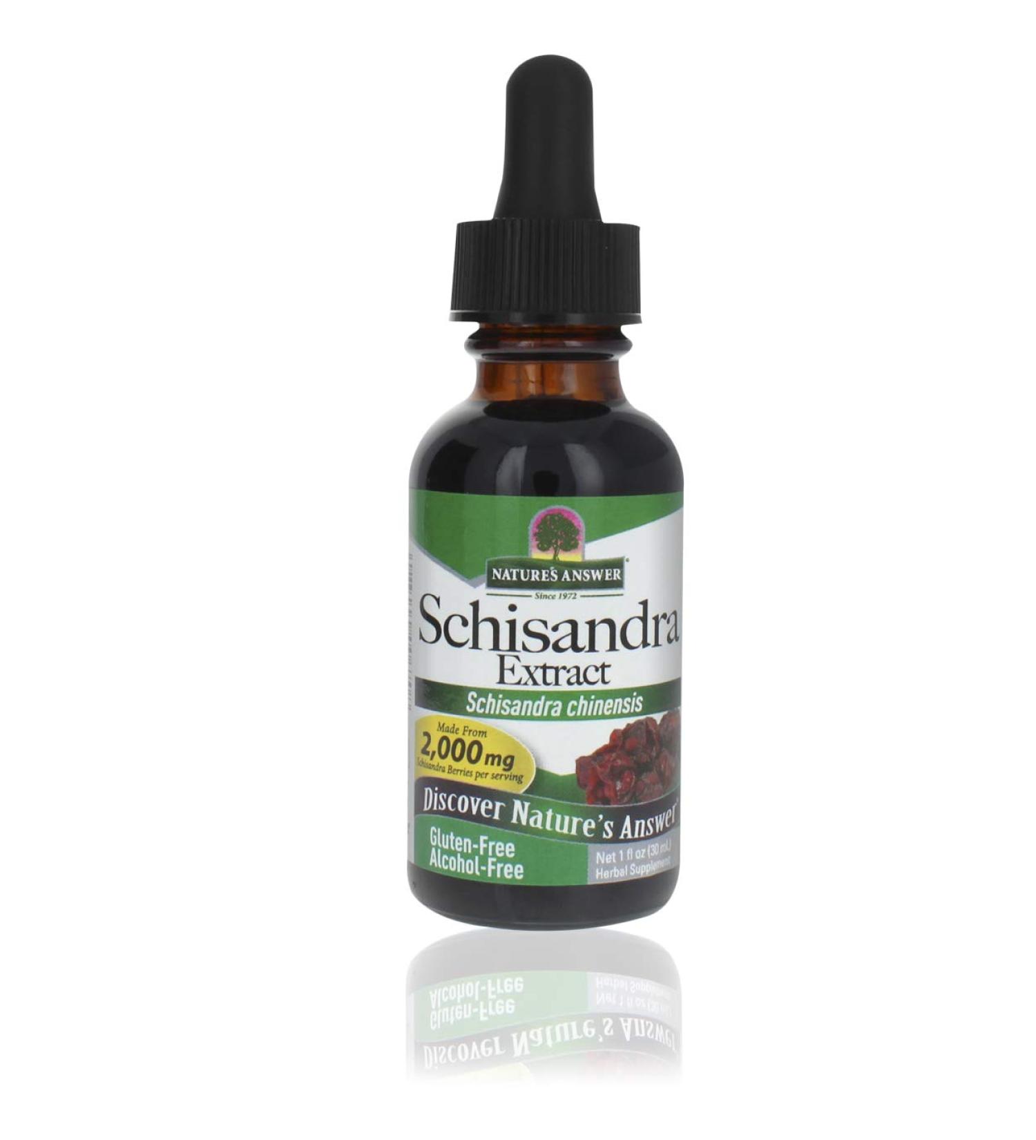 Nature's Answer Schisandra Berry Extract - Stress Relief & Energy Boost | Gluten-Free, Alcohol-Free, 1oz - Buy Online on GoSupps.com