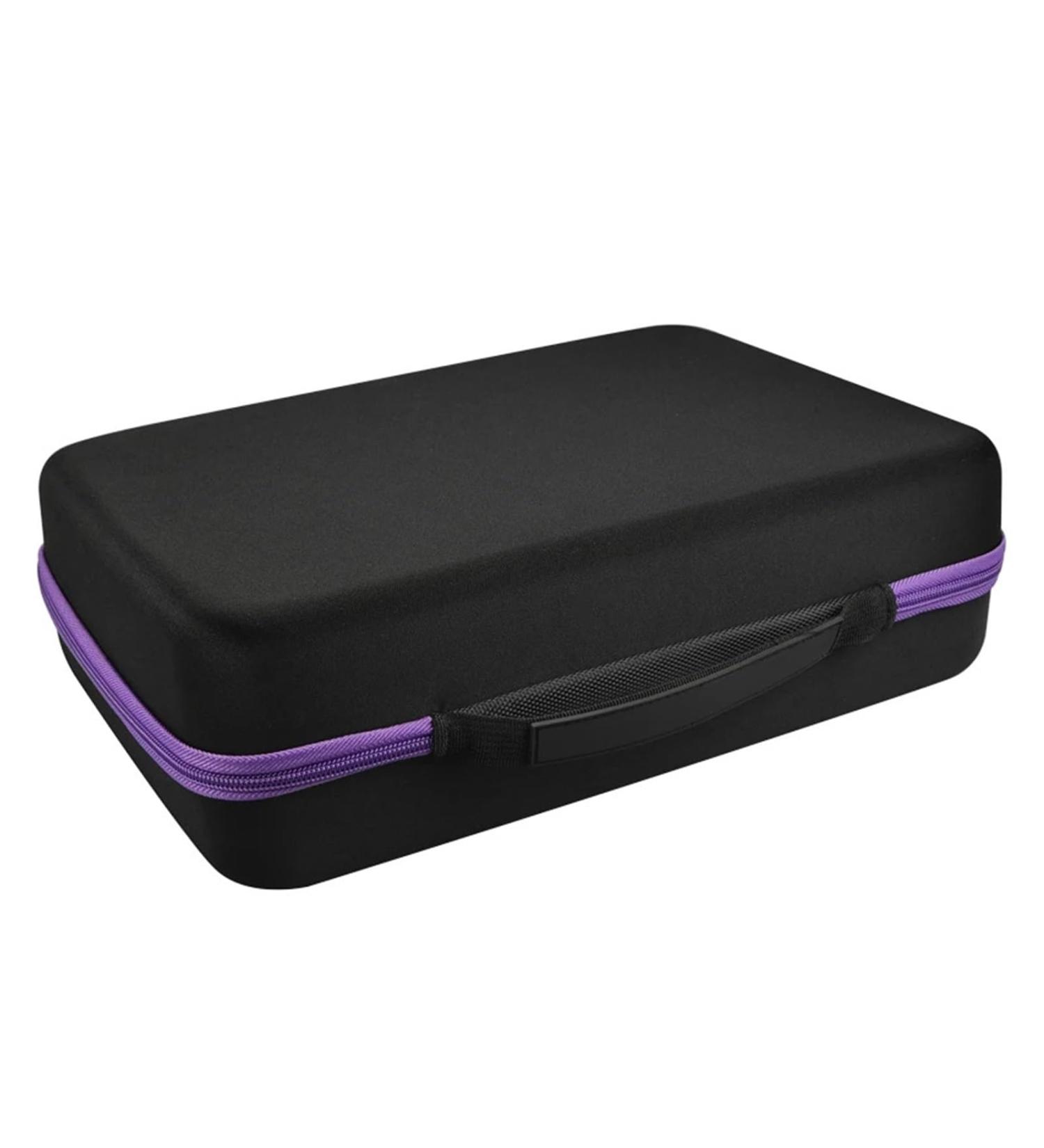 Sac Pour Vernis Semi Permanent Bo te de voyage for huiles essentielles dures 70 bouteilles pochette tuis de transport portables vernis ongles valise sac de rangement Pour Flacons De Vernis Noir
