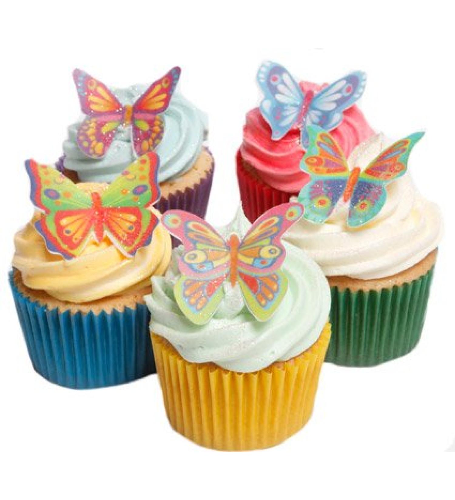 24 Beautiful Wafer Butterflies- Edible Unique & Gorgeous! - Buy Online on GoSupps.com