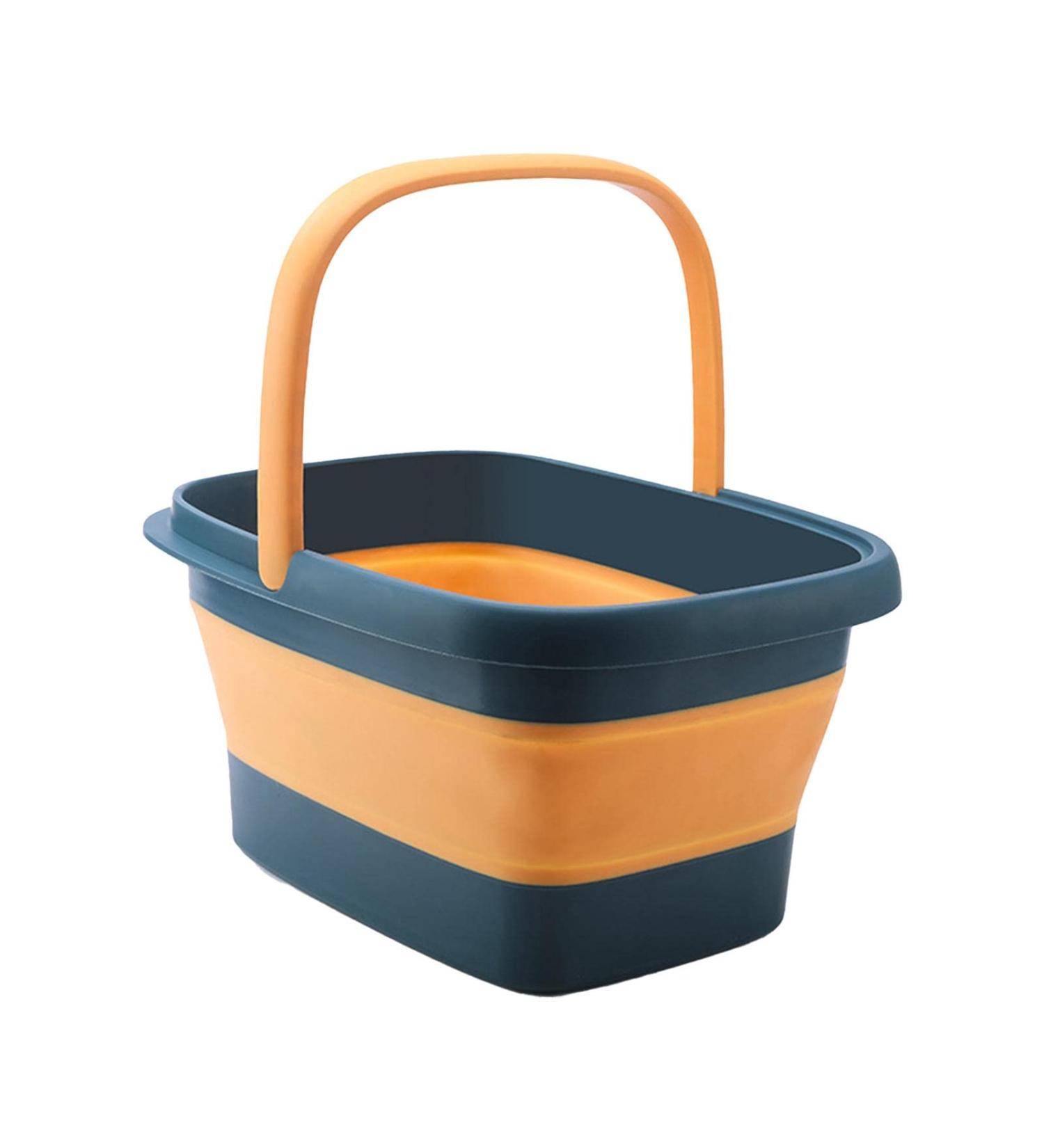 Foot Soaking Bath Basin Collapsible Foot Bath Basin/Foldable Large Foot Bucket Foot Soak Tub for Pedicure Home SPA Treatment Men Deep Blue - Buy Online on GoSupps.com