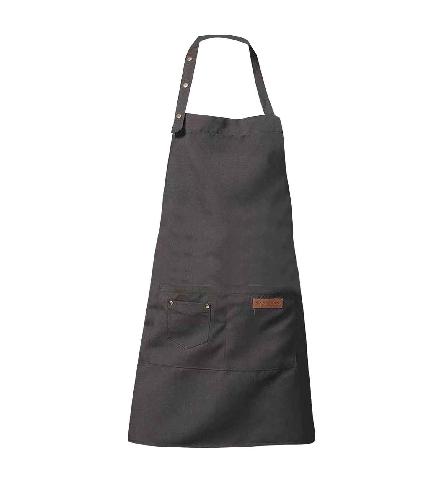 Adjustable Gray Salon Apron for Hair Cutting & Nail Art - Best Beauty Salon Accessory - Buy Online on GoSupps.com