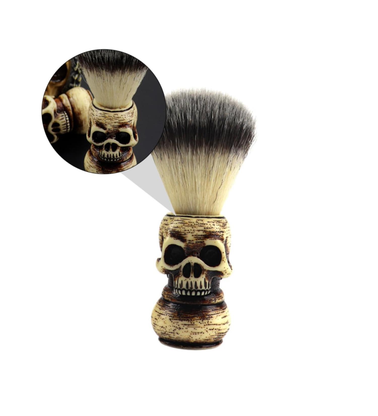 Durable Skull Beard Brush - Men's Shaving & Grooming Tool for Facial Hair & Mustache Care - Buy Online on GoSupps.com