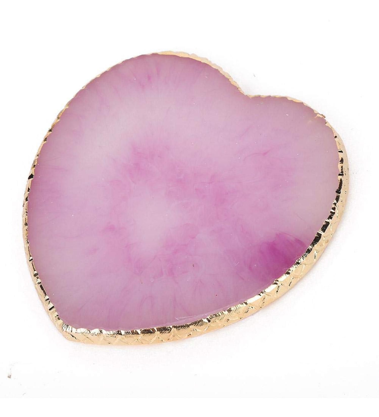 Nail Art Plate - Delicate Resin Heart Styling Tray in Purple | Long-lasting & Durable Nail Color Tool for Creative Designs - Buy Online on GoSupps.com