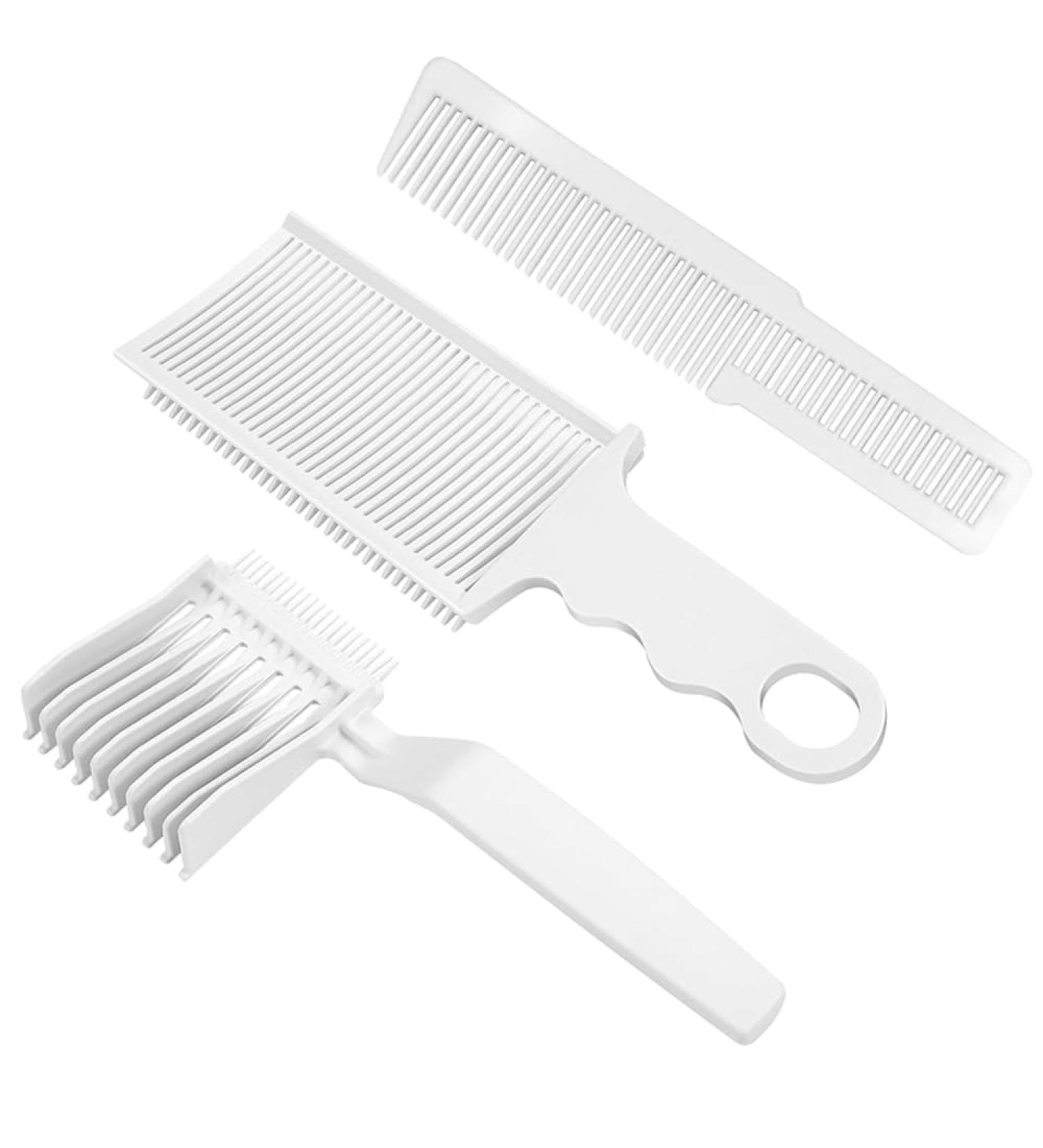 3 Pcs Fade Comb-Blend Friend Fade Comb-Professional Barber Comb For Home or Salon or Professional Use Barber Fade Combs Barber Cutting Comb Heat Resistant Curved Positioning Comb Barber Supplies White - Buy Online on GoSupps.com