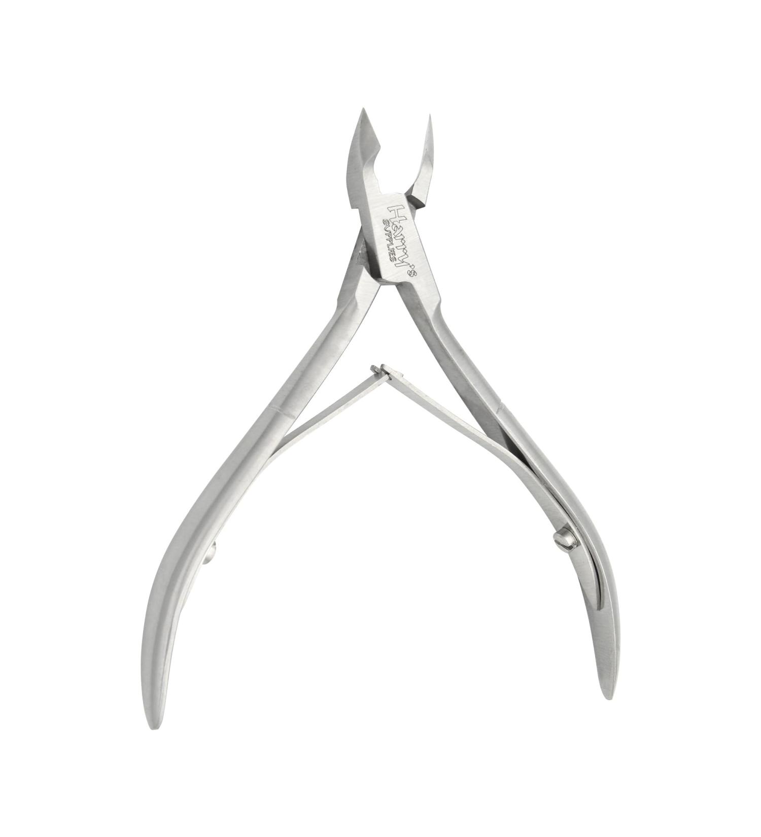 Harry's Supplies Cuticle Nipper Cuticle Trimmer Cuticle Remover Japanese stainless steel 4 inch Double action with straight sharp blades cutting edge 8mm Matte Satin finish - Buy Online on GoSupps.com