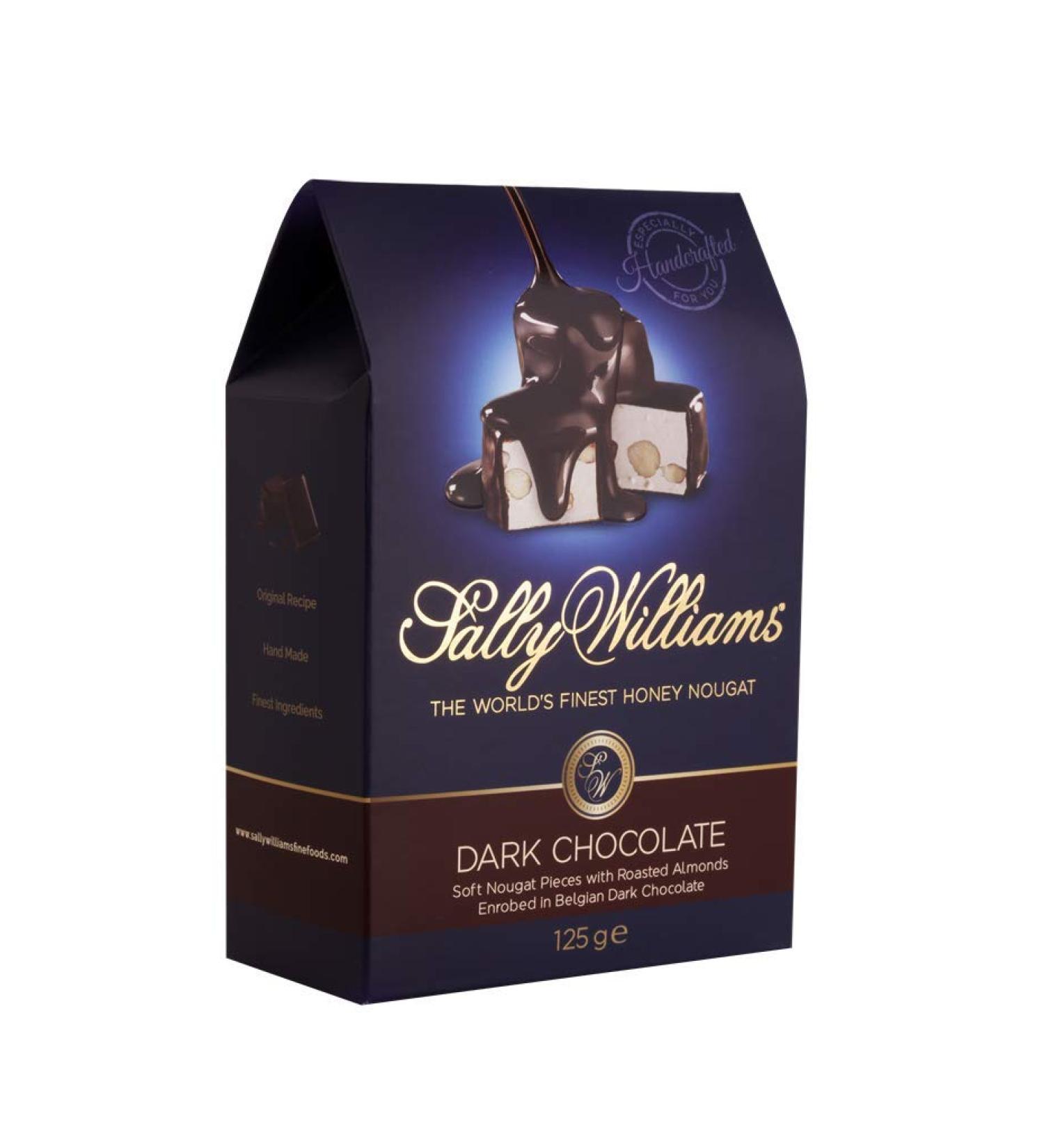 Sally Williams Premium Soft Honey Nougat Gift Box - Handcrafted Nougats with Almonds and Dark Chocolate - 125g Pack of 2 - Buy Online on GoSupps.com