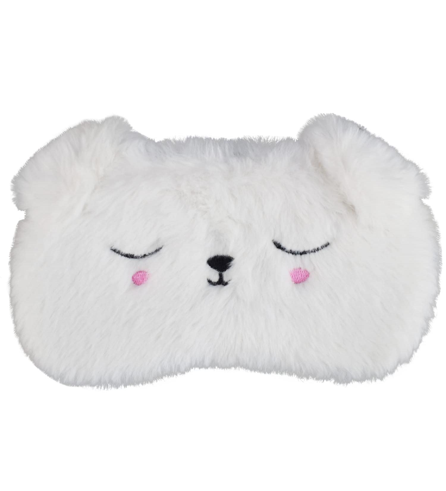 Ulife Mall Cute 3D Pure White Puppy Kids Eye Masks Fluffy Soft Silk Plush Pure White Puppy Sleep Eye Mask Plush Cartoon Eye Cover Novelty Personalised Travel Blindfold for Girls Boys Women- White Pure White_puppy - Buy Online on GoSupps.com