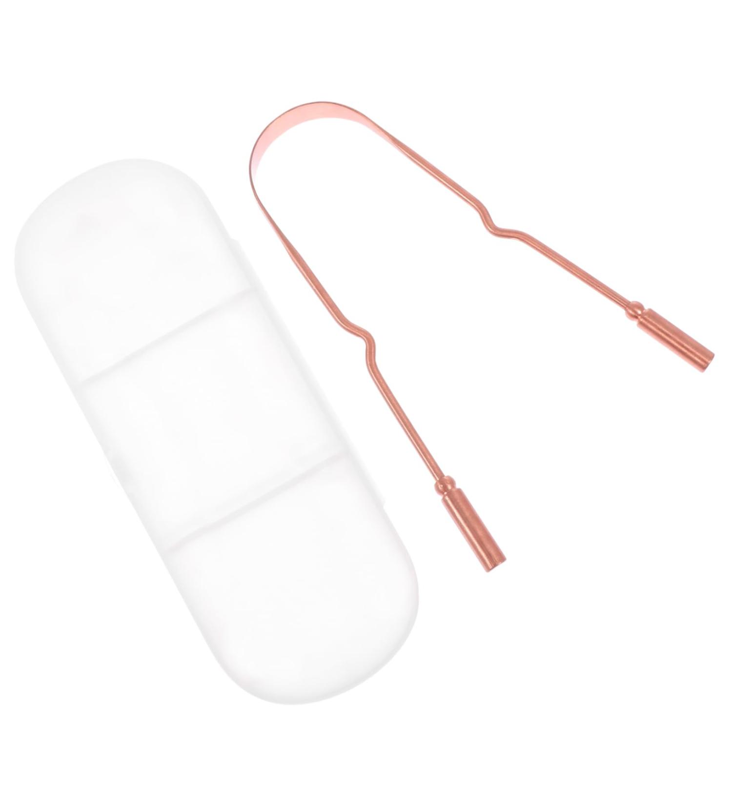 Premium Copper Brush & Scraper Set for Effective Oral Care - Reusable Tool for a Healthy Smile - Buy Online on GoSupps.com