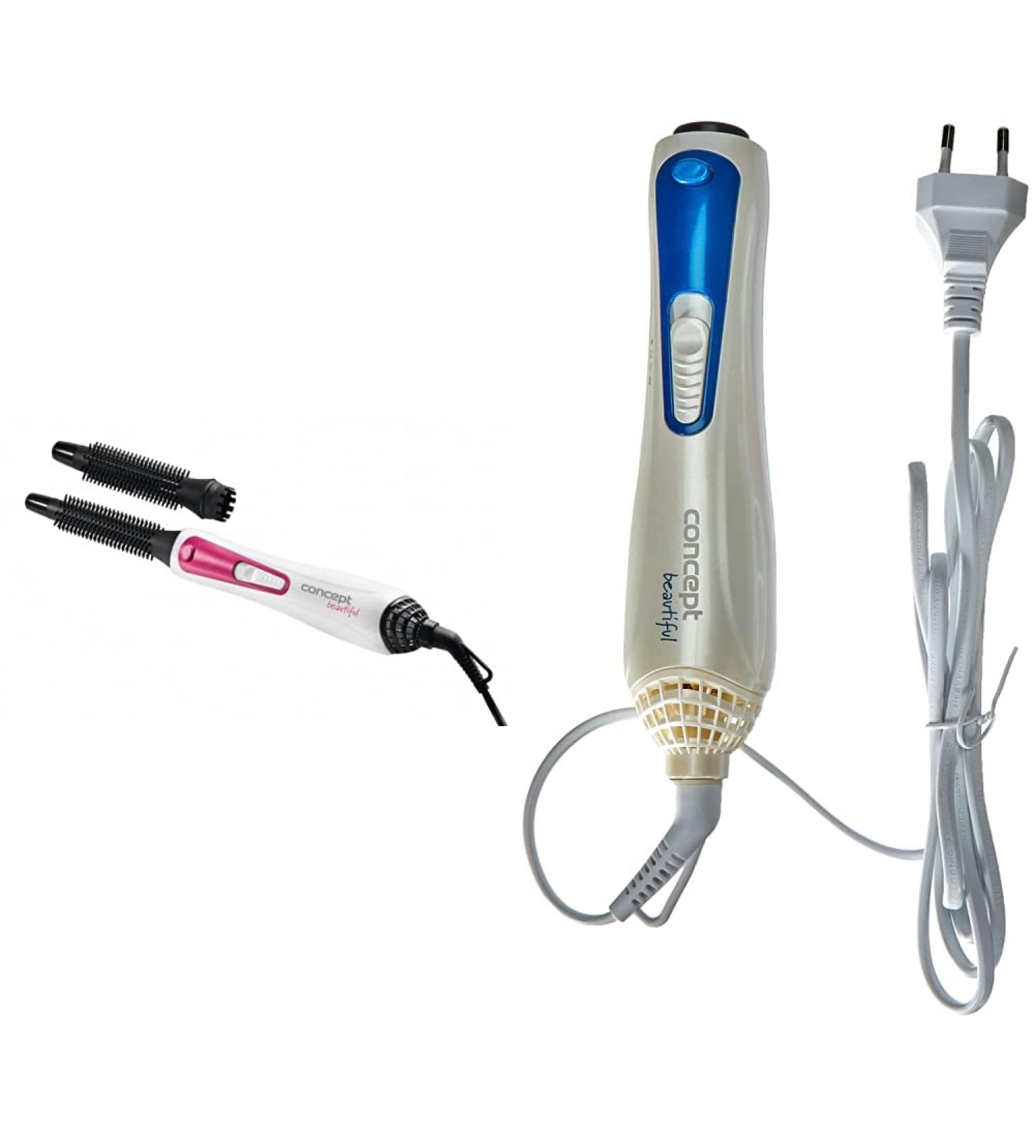 Buy Concept Warm Air Brushes KF-1110FI & KF-1310Mo - 2 Attachments Lila & Blue - International Shipping Available - Buy Online on GoSupps.com