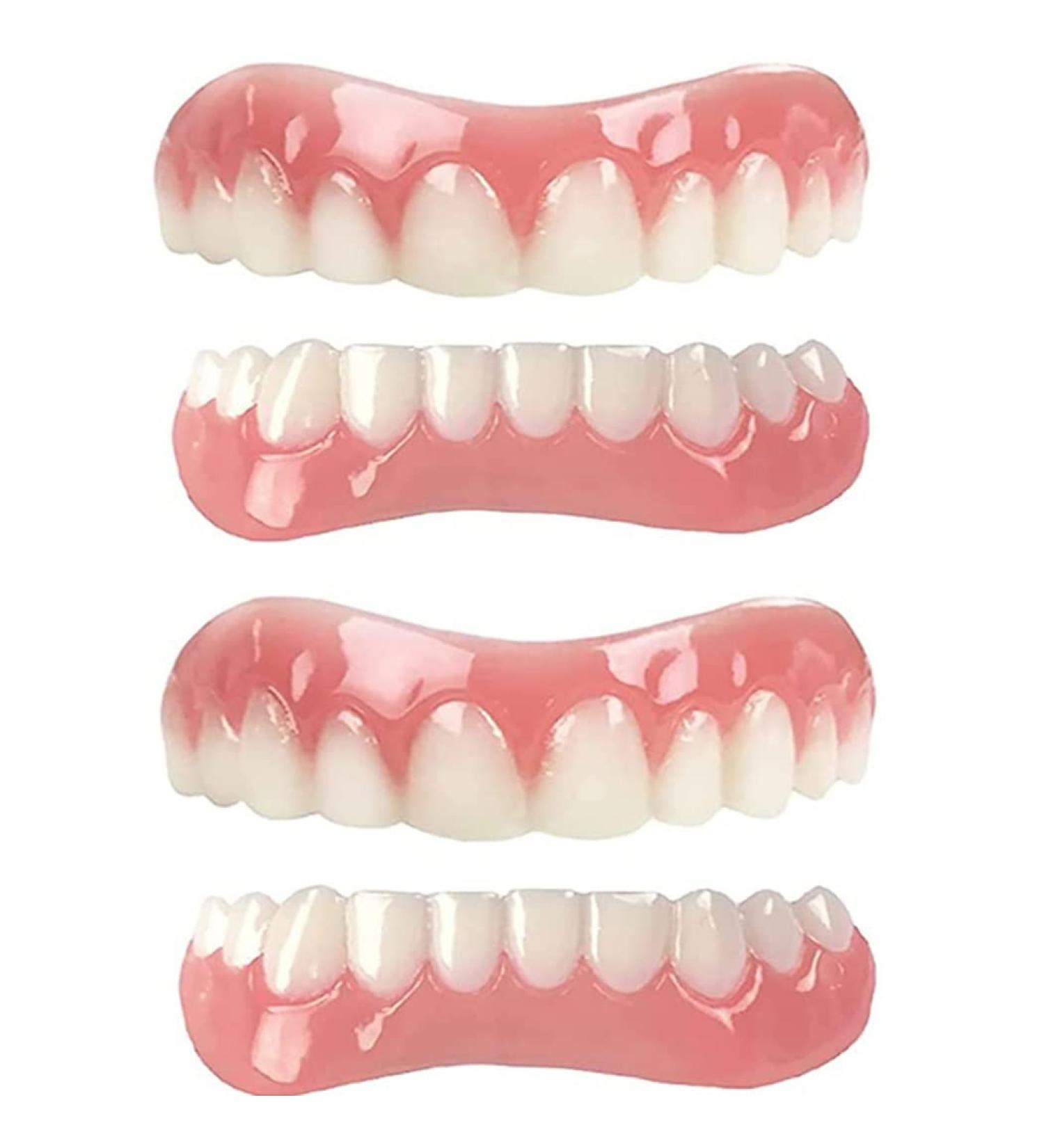 Xzlzmd Silicail Teeth Prosthesis - Temporary Fake Cosmetic Braces & Instant Veneers for Men & Women - 2 Pairs - Buy Online on GoSupps.com