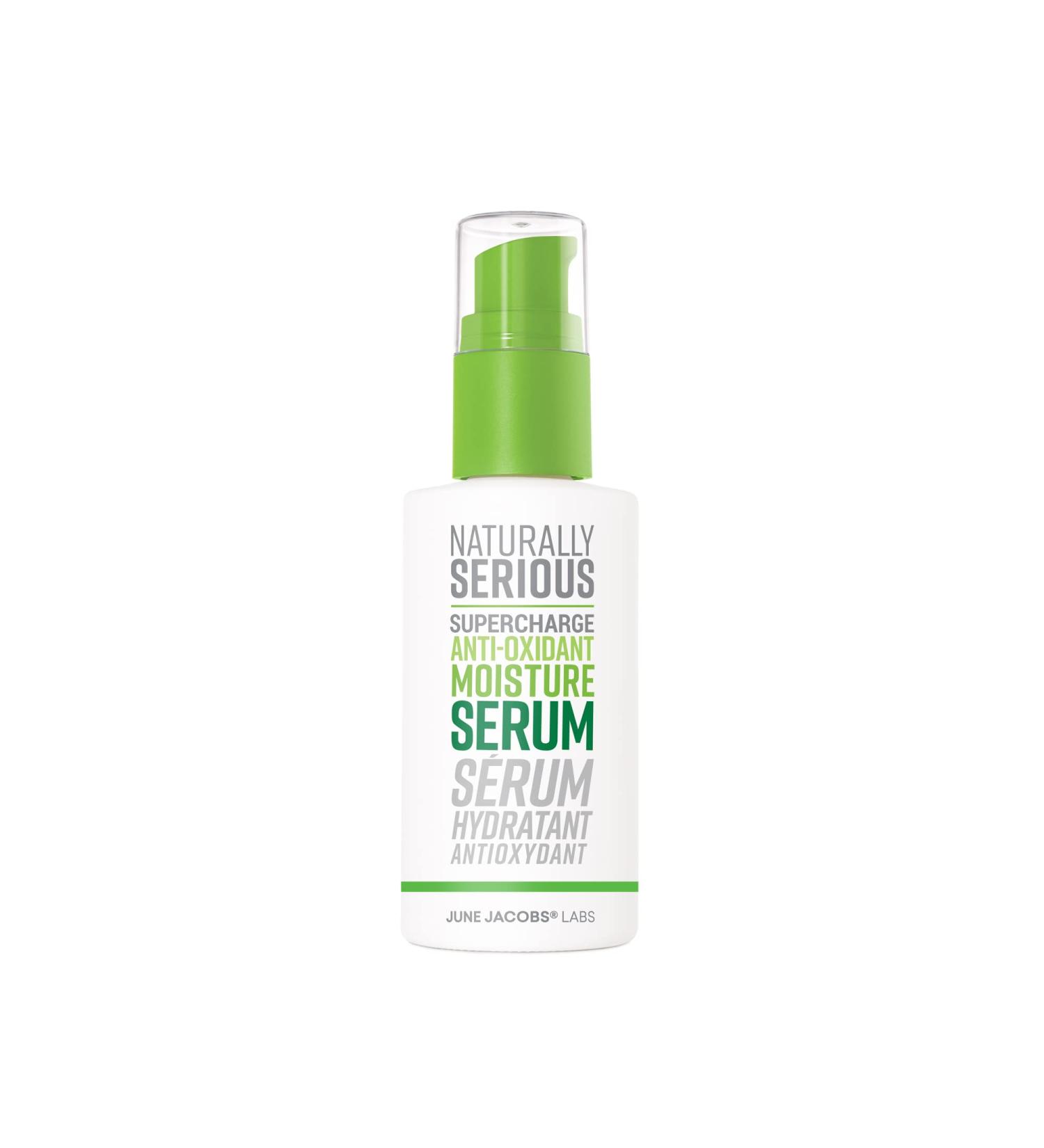 Naturally Serious Supercharge Anti-Oxidant Moisture Serum | Hydrating Hyaluronic Acid Face Serum for Dry Skin | Vegan & Cruelty-Free Skincare - Buy Online on GoSupps.com