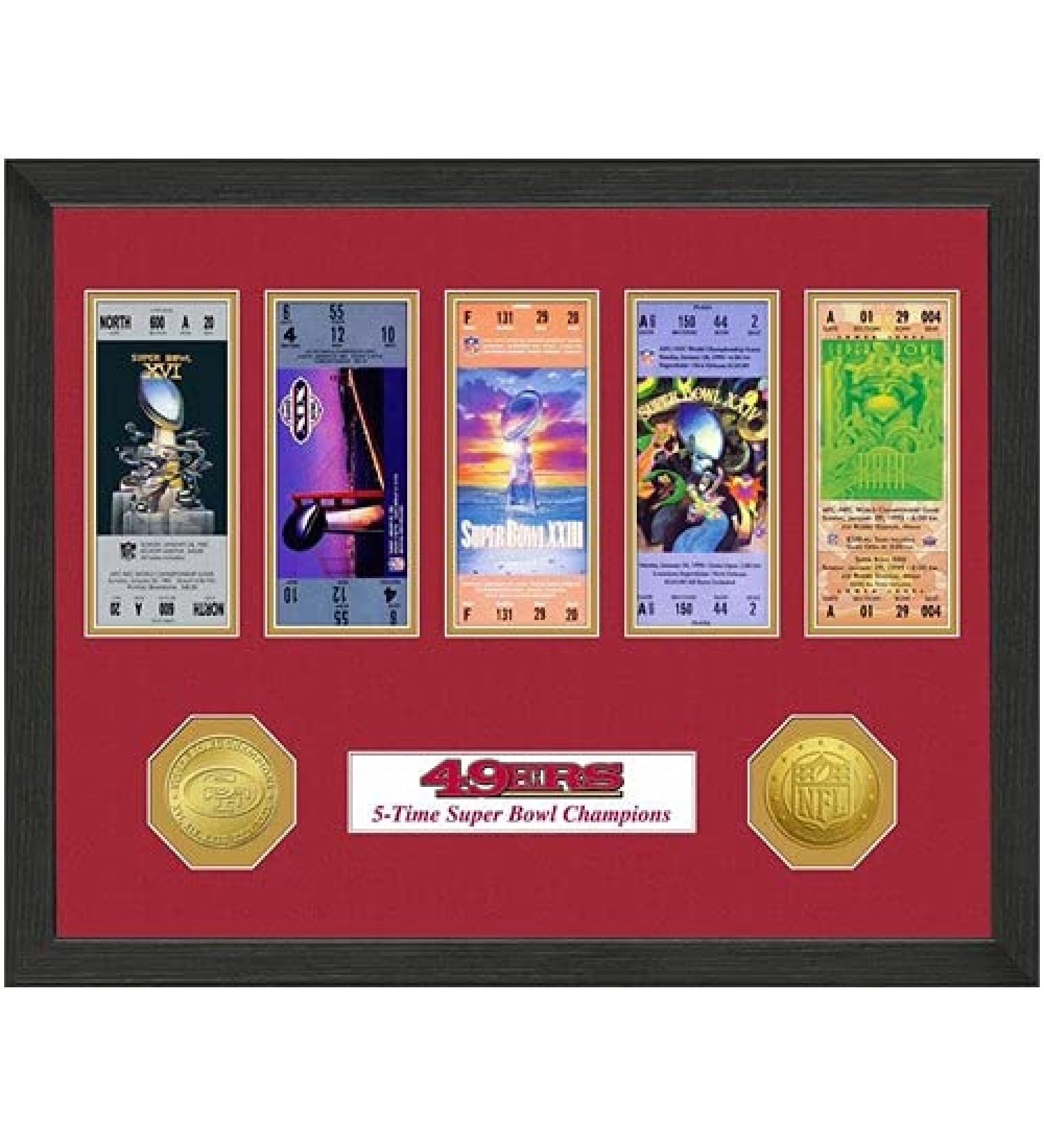 Highland NFL Super Bowl 50 Champions Ticket Collection San Francisco 49ers, One Size