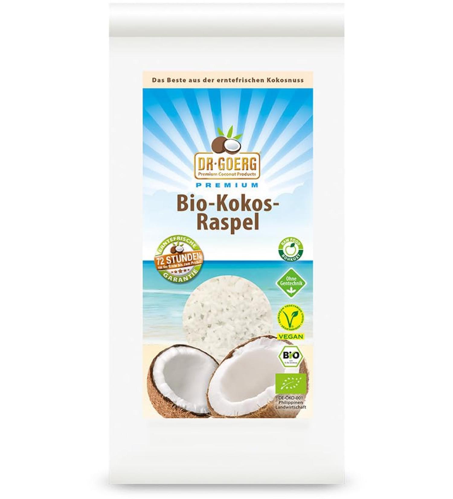 Dr. Goerg Premium Organic Coconut Grated (2 x 300 gr) 300 g (pack of 2)