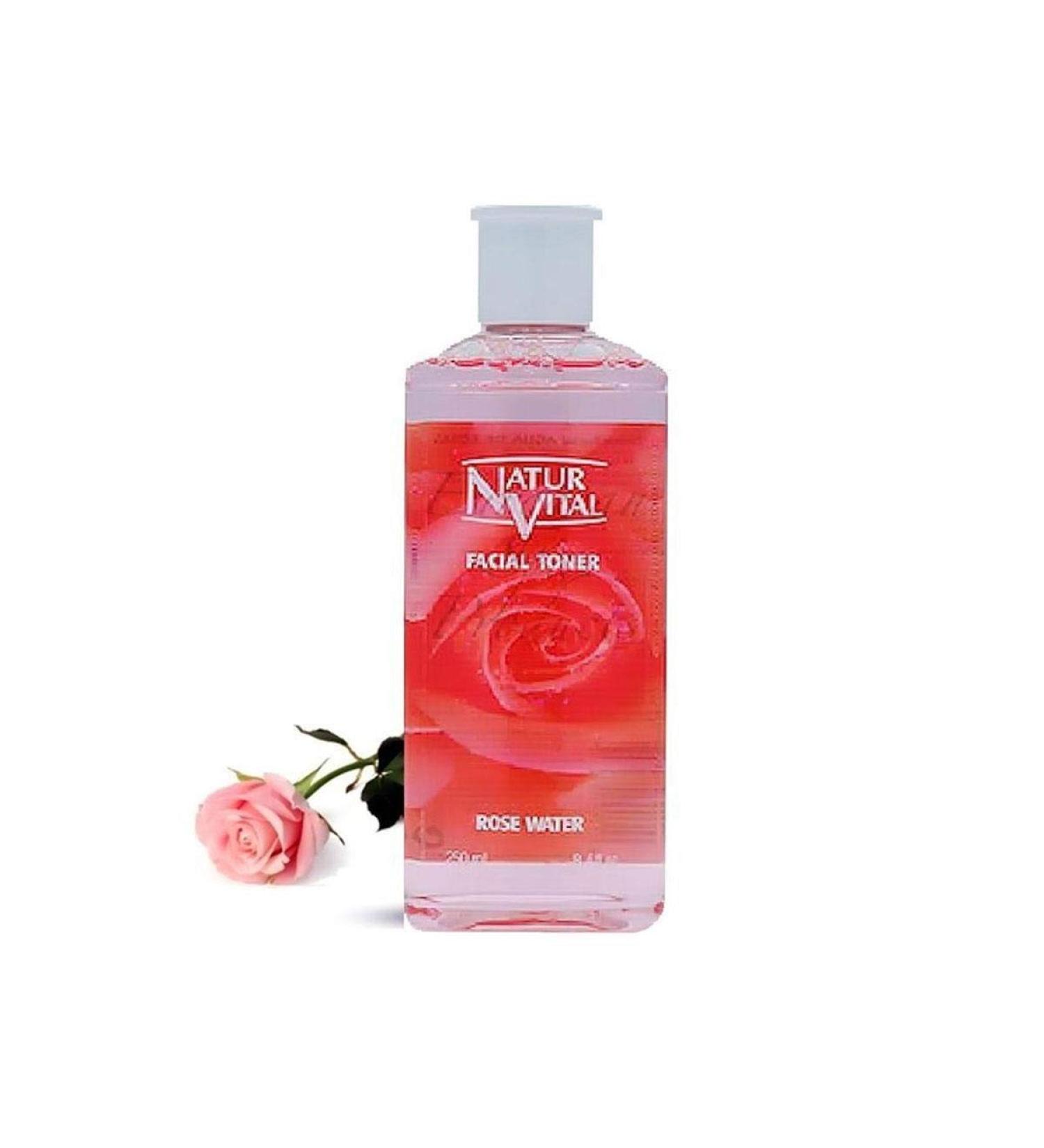 Rose Water Facial Toner - Astringen - Smoothing Skin - Tonico Facial Agua De Rosas - 250 Ml .4 Fl.oz.
