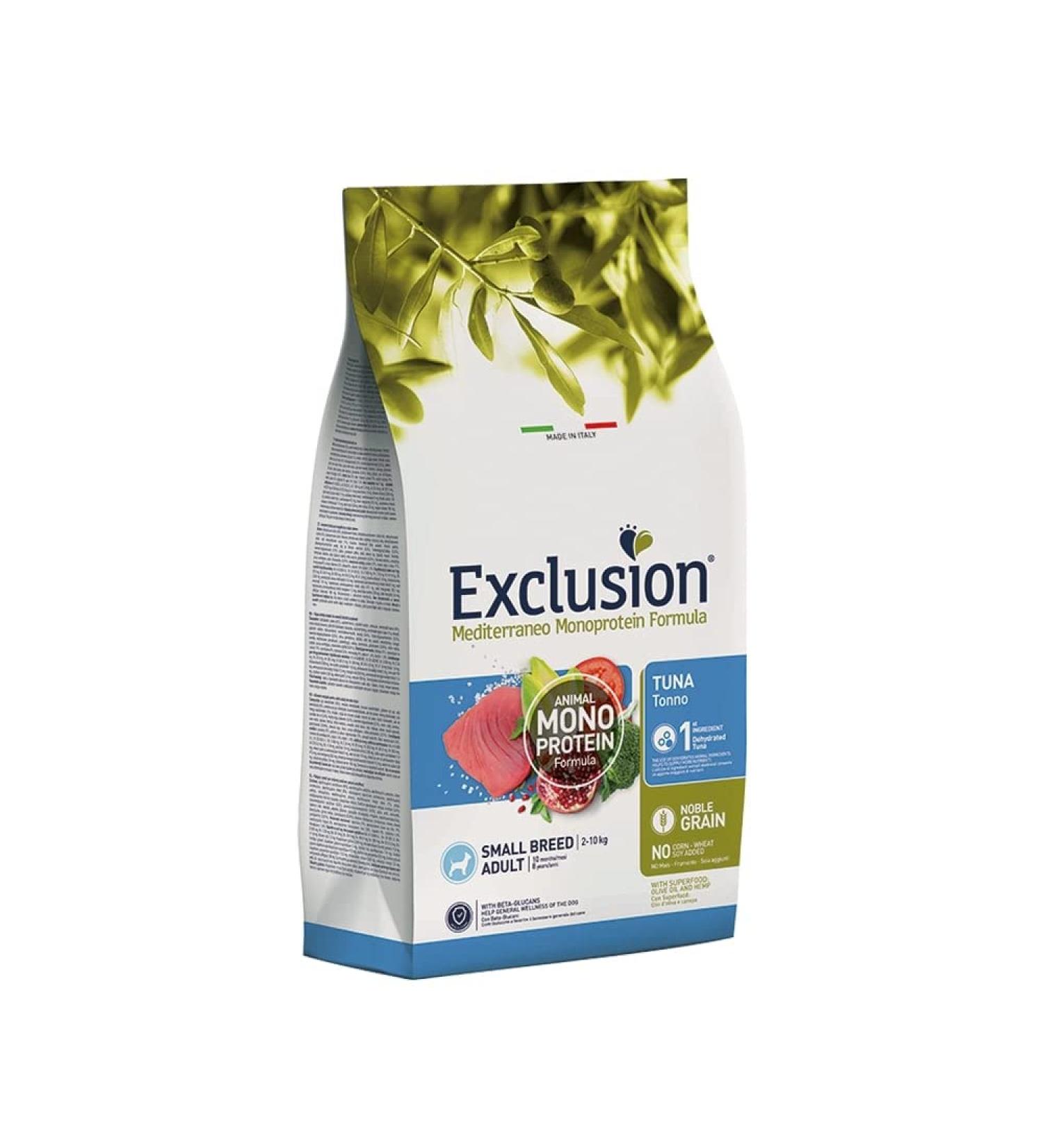 CROQUETTES EXCLUSION MEDITERRANEAN SINGLE PROTEIN NOBLE GRAIN ADULT SMALL TUNA. 2KG - Buy Online on GoSupps.com