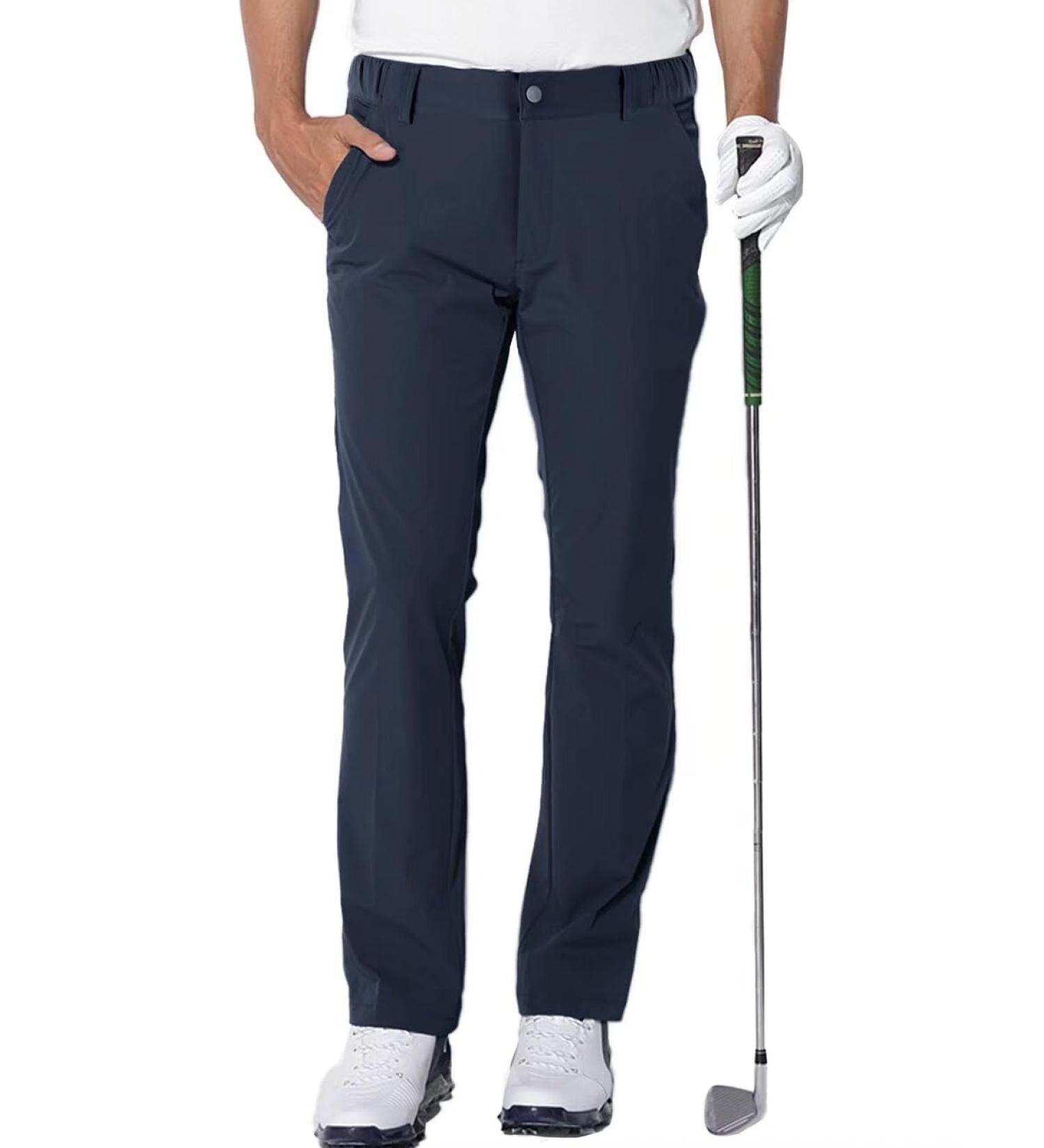 Buy Aoli Ray Men's Waterproof Golf Pants - Slim Fit Stretch Trousers in Navy | Perfect for International Shipping - Buy Online on GoSupps.com