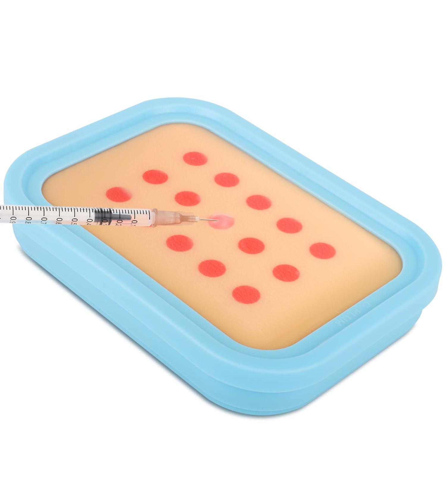 Silicone Injection Training Pad - Subcutaneous & Intradermal Practice for Medical Students & Nurses - Buy Online on GoSupps.com