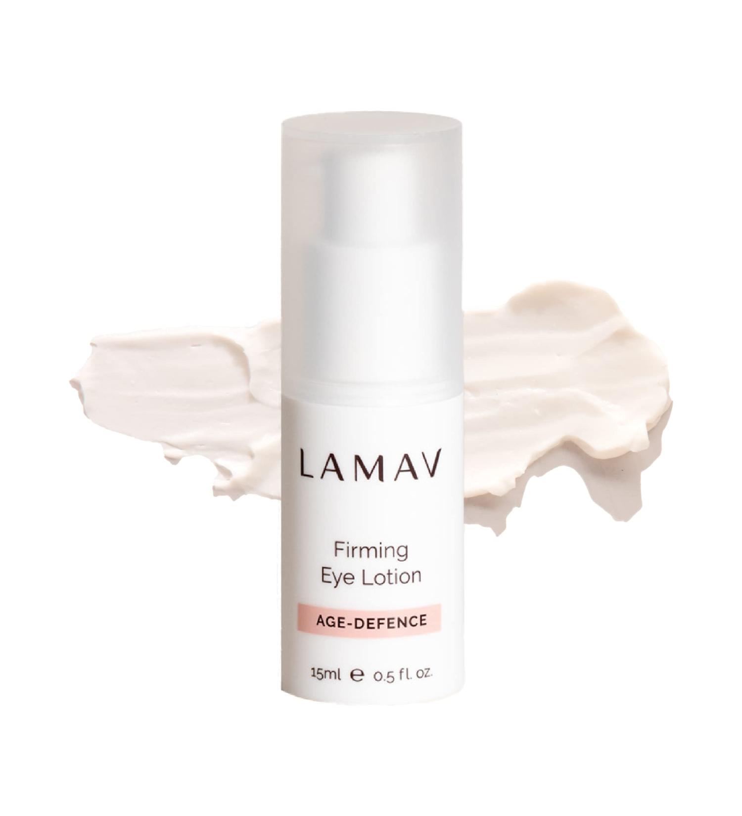 LaMav Firming Eye Lotion - Anti-Wrinkle & Anti-Aging Eye Cream with 7 Potent Actives | Cruelty-Free Formula for Firmer Skin & Reduced Dark Circles - Buy Online on GoSupps.com