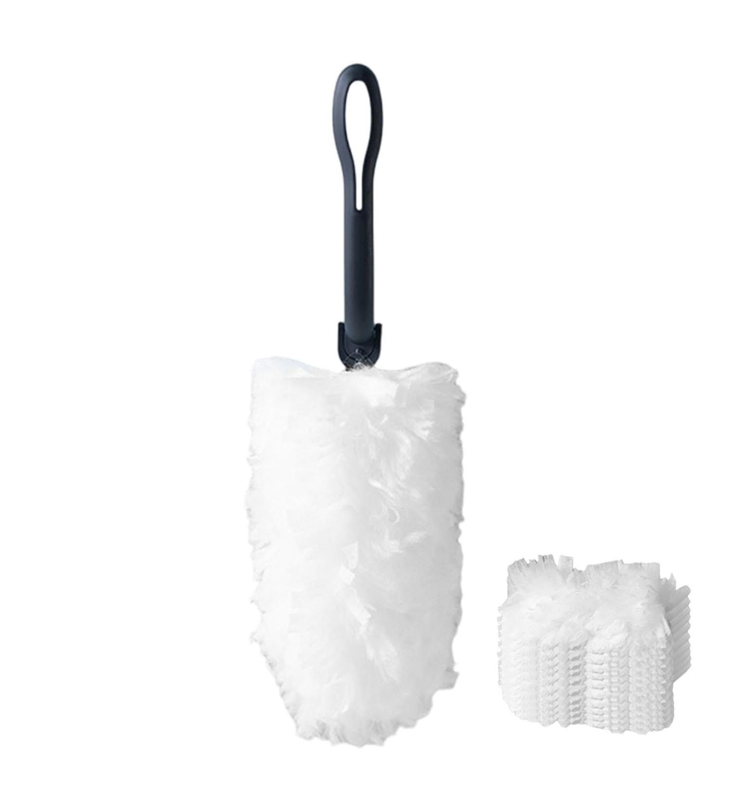 Fovolat Ceiling Fan Duster Portable Washable Duster | Household Cleaning Supplies Electrostatic Duster Feather Brush with 10 Replacement Heads for Window Furniture - Buy Online on GoSupps.com