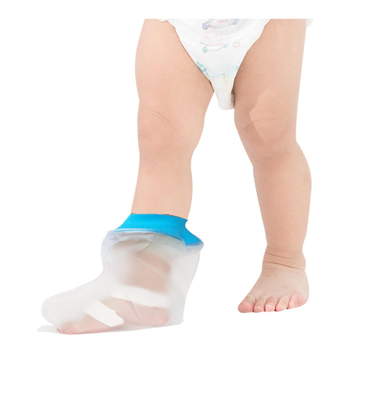 Children's Waterproof Shower Foot Protection | Reusable Plaster Cover for Wounds & Burns | Post-Operation Leg Guard - Buy Online on GoSupps.com