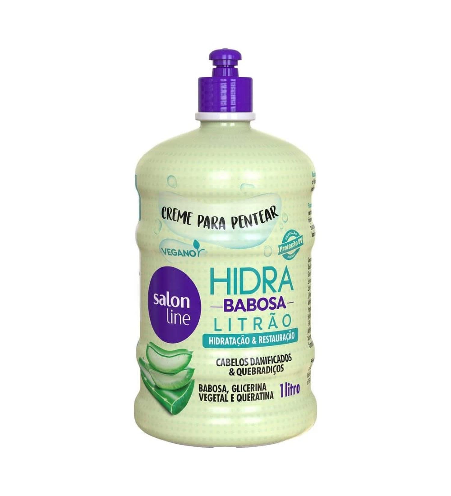 Salon Line Hidra Babosa Litrao Creme Para Pentear 1 Liter (Creme - 1 Liter)