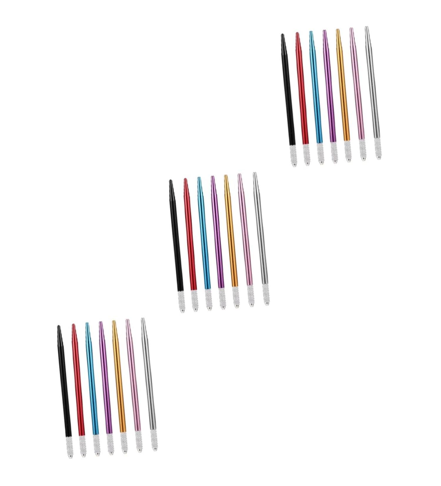 Healeved 21 Pcs Metal Embroidery Pen Detail Pen Makeup Pen Needle Pens Hand Pen Embroidered Stainless Steel - Buy Online on GoSupps.com