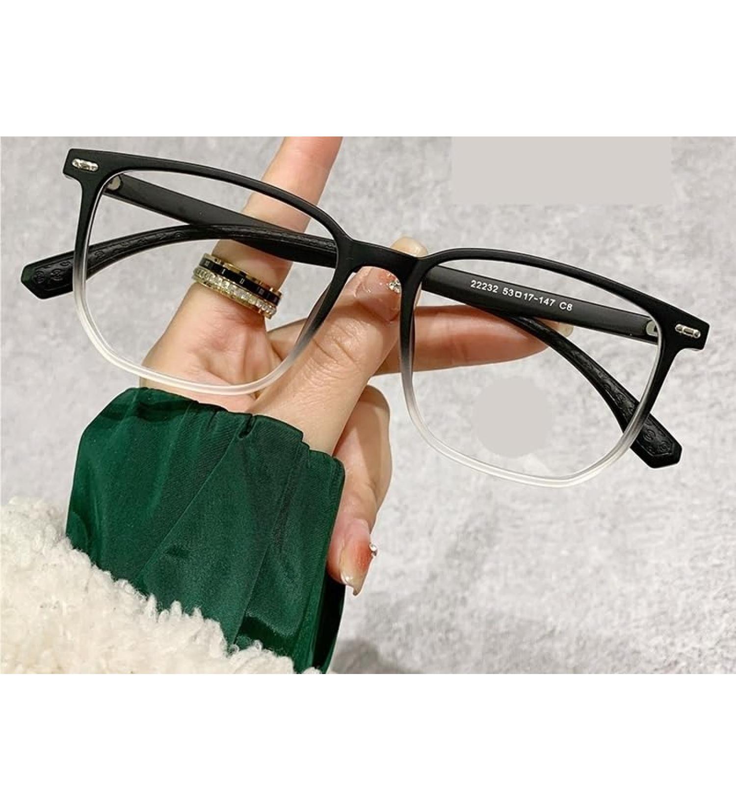 VENOAL Polygonal Large Computer Reader Glasses - +250 Black-Clear Blue Light Blocking Eyewear for Fatigue Relief - Buy Online on GoSupps.com